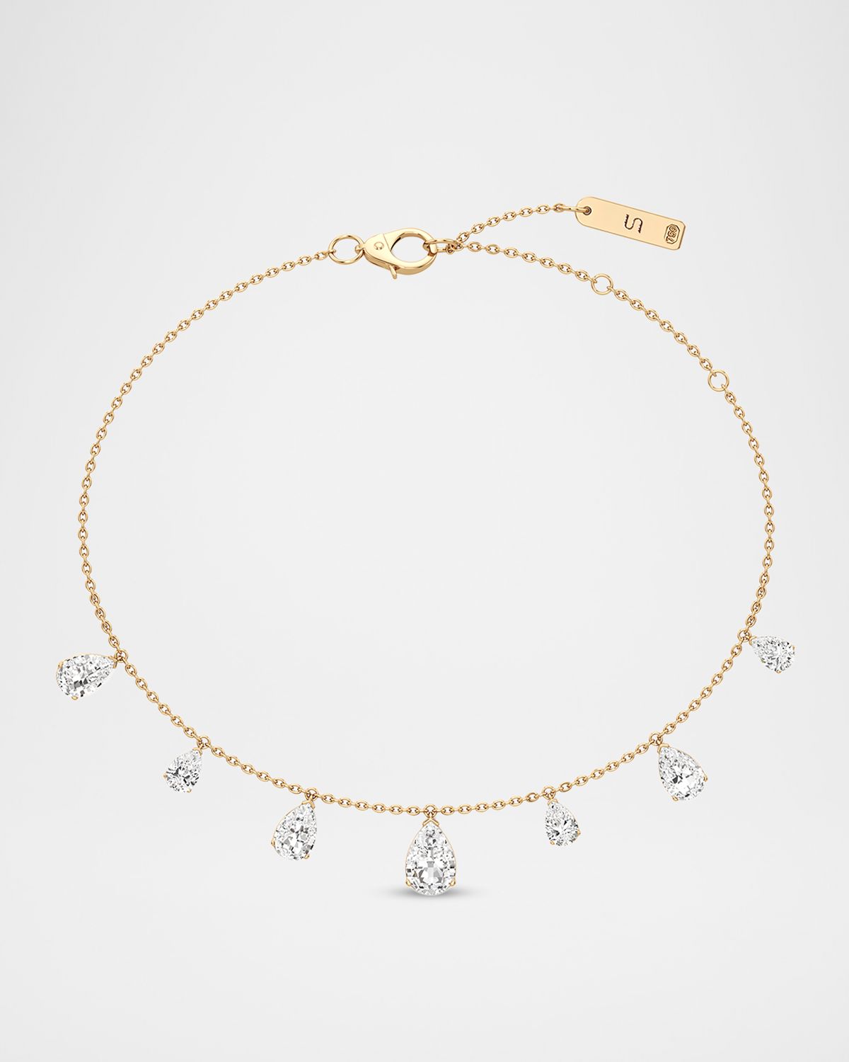 Unsaid Tear Lab-Grown Diamond Charm Bracelet