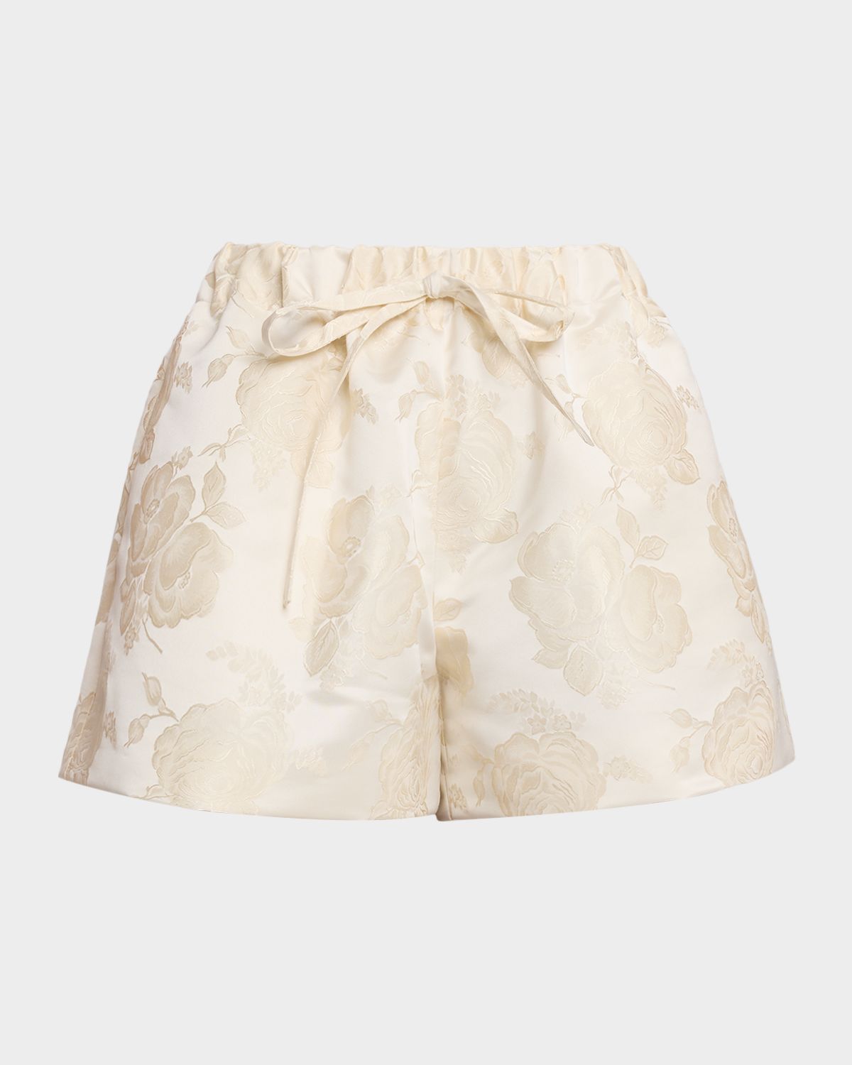 Simone Rocha Rose Jacquard Pull-On Shorts