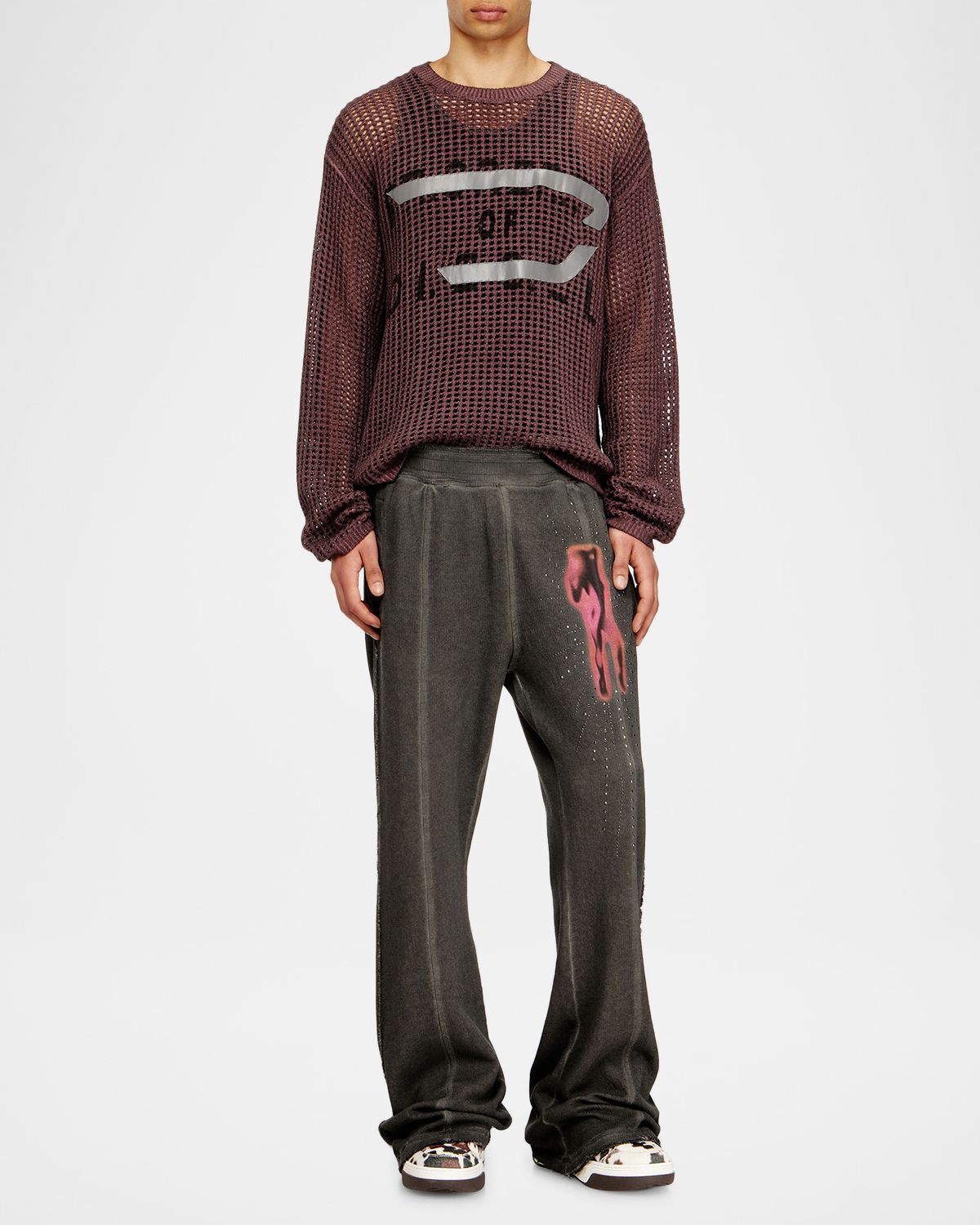 Diesel Men 's Quinn Double-Knit Track Pants