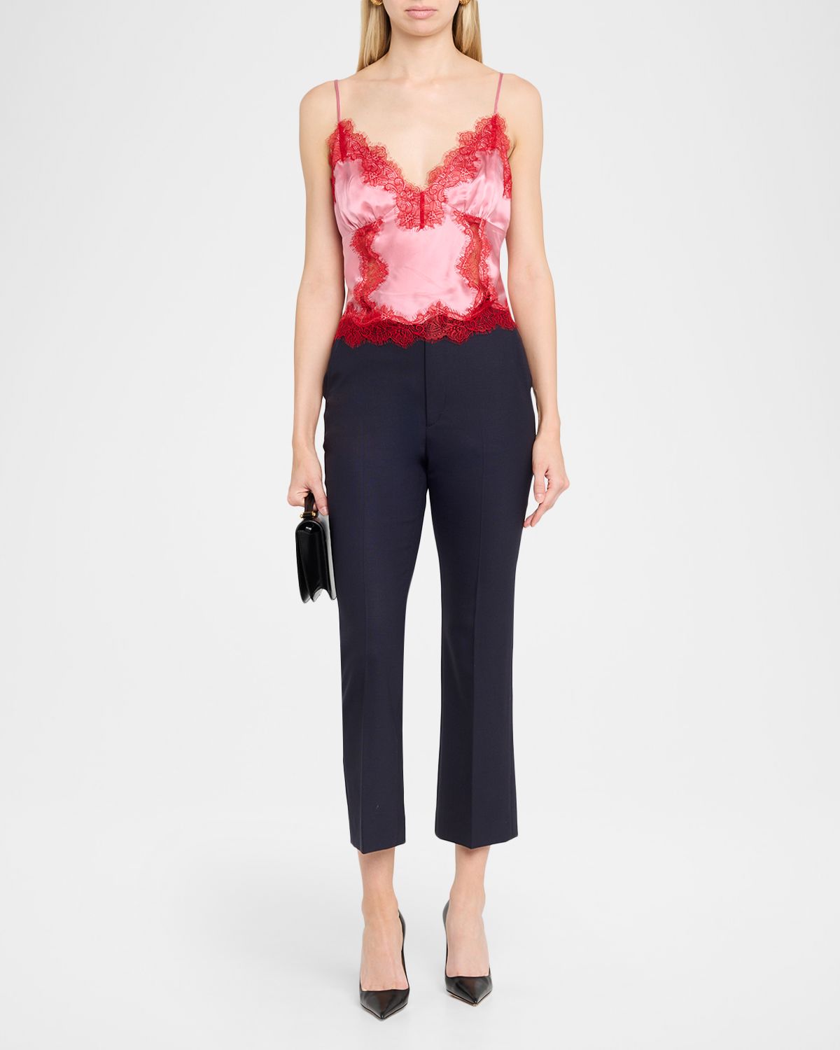 L 'Agence Kimber Lace Inset Camisole