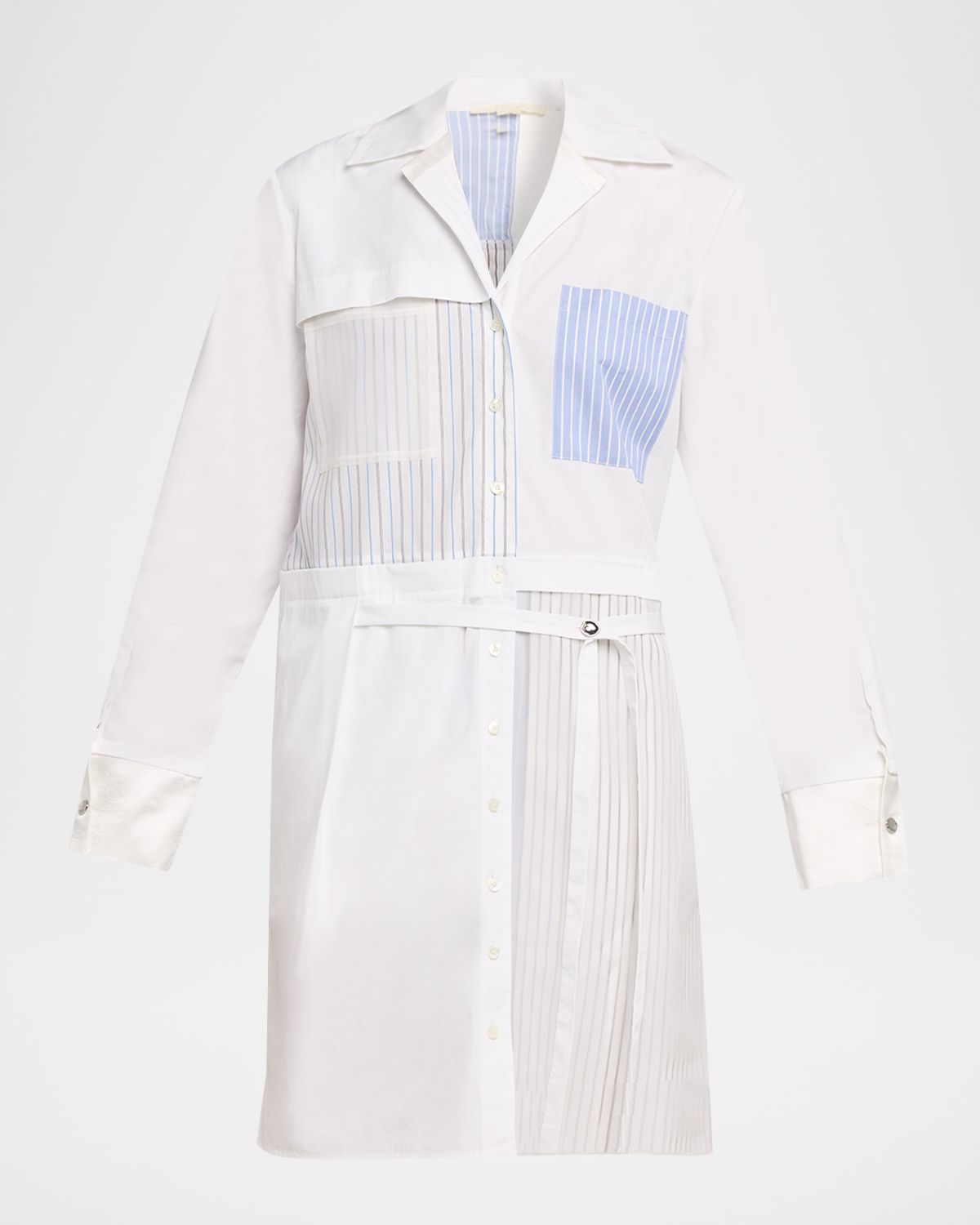 Jason Wu Collection Patchwork Cotton Shirtdress