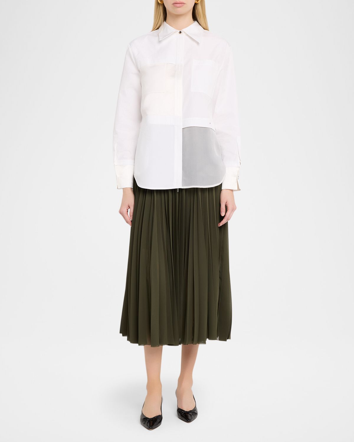 Jason Wu Collection x Robert Rauschenberg Collage Patchwork Shirt