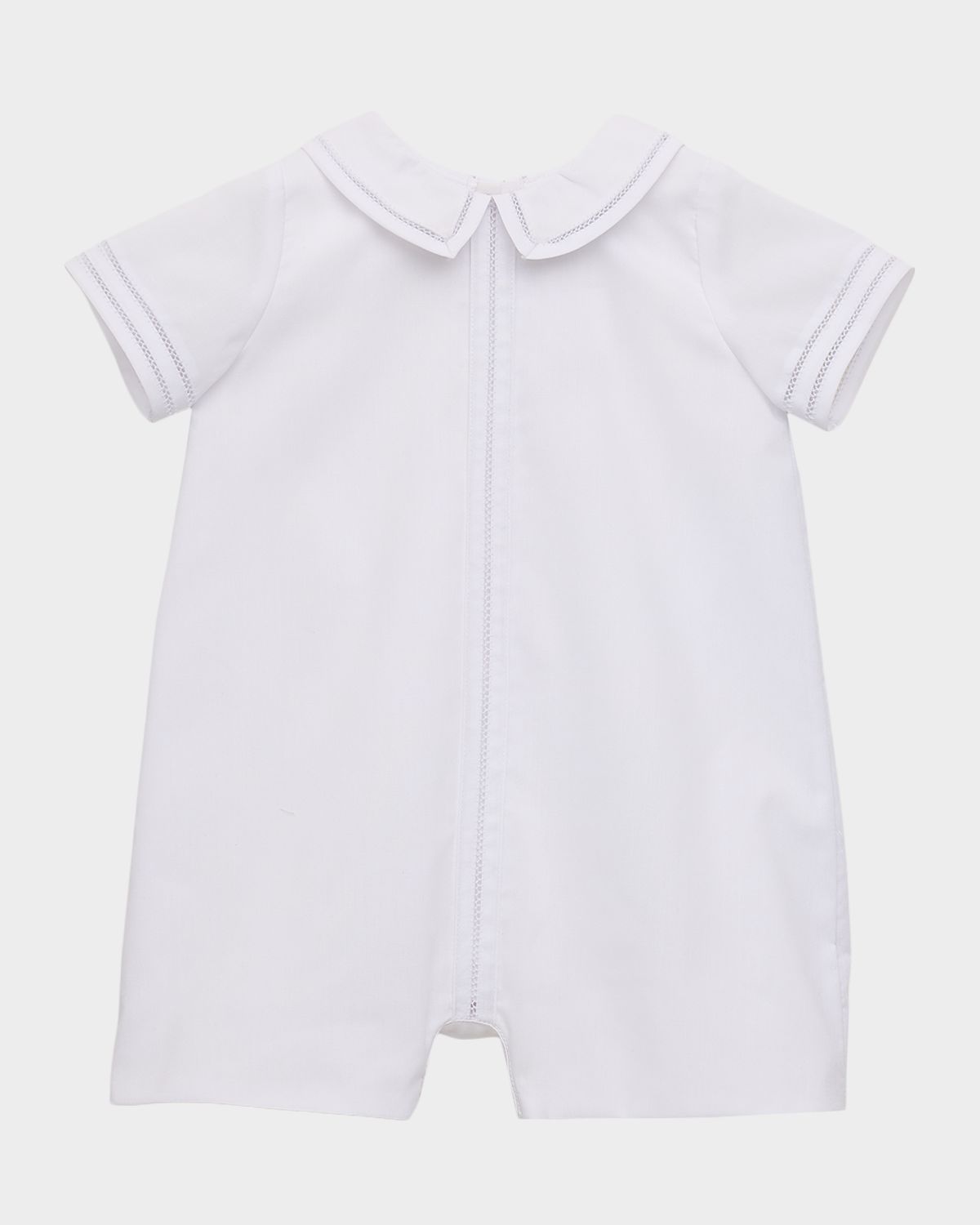 Luli & Me Boy 's Randal Embroidered Cotton Shortall, Size Newborn-18M