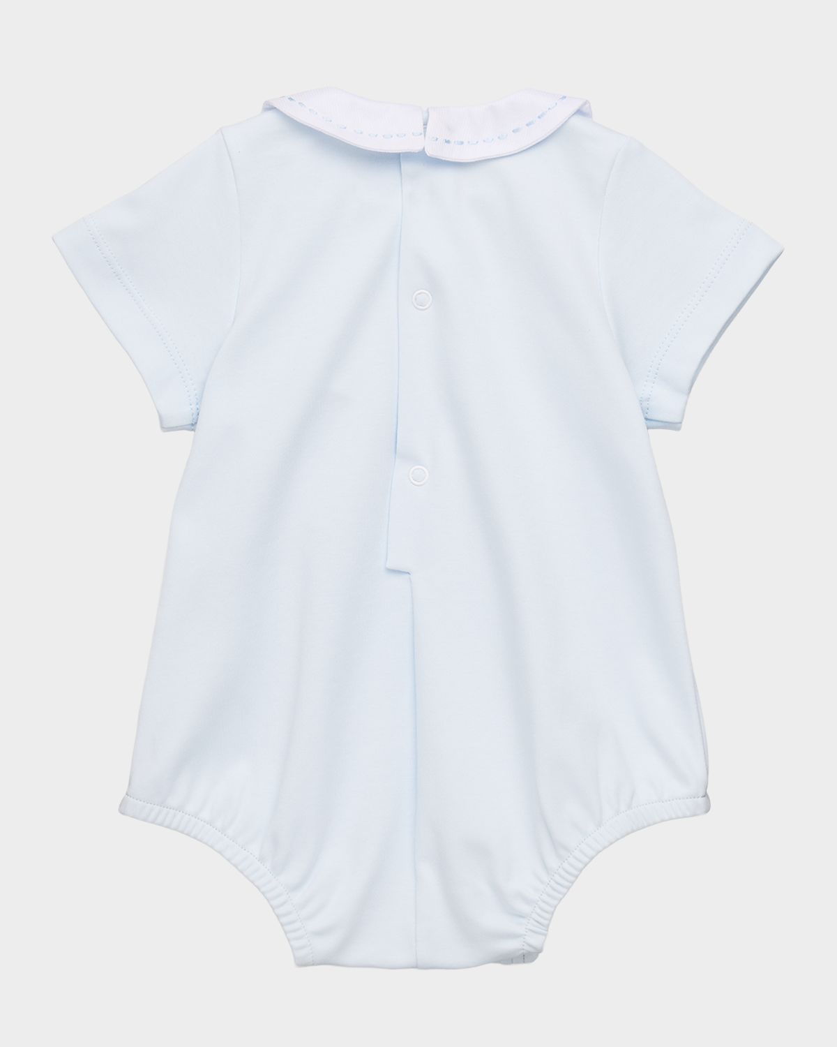 Luli & Me Boy 's Summer Home Knit Romper, Size NB-9M
