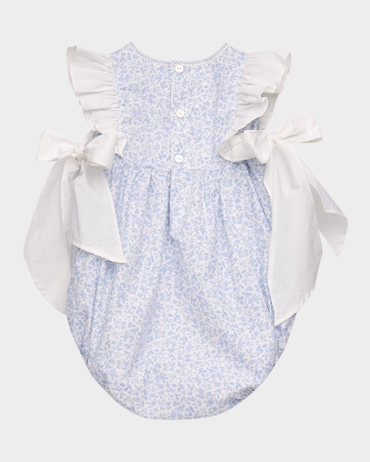 Luli & Me Girl 's Floral Cotton Bubble Romper, Size 6M-24M