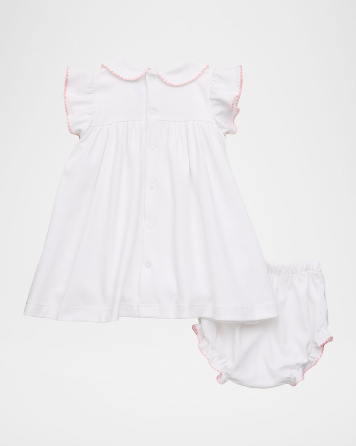 Luli & Me Girl 's Summer Home Embroidered Float & Bloomers Set, Size NB-