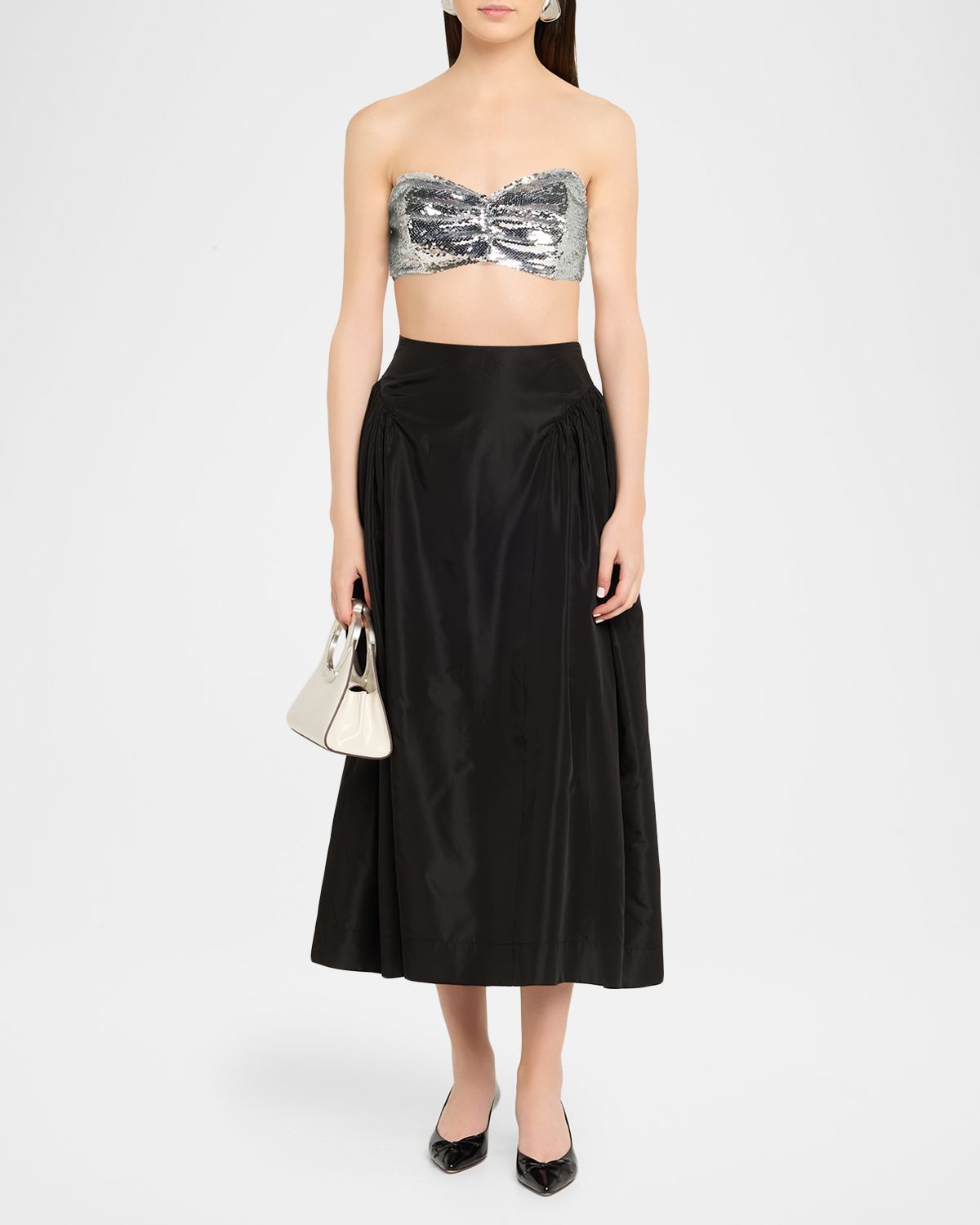 Simone Rocha Sequined Sculpt Bandeau Top