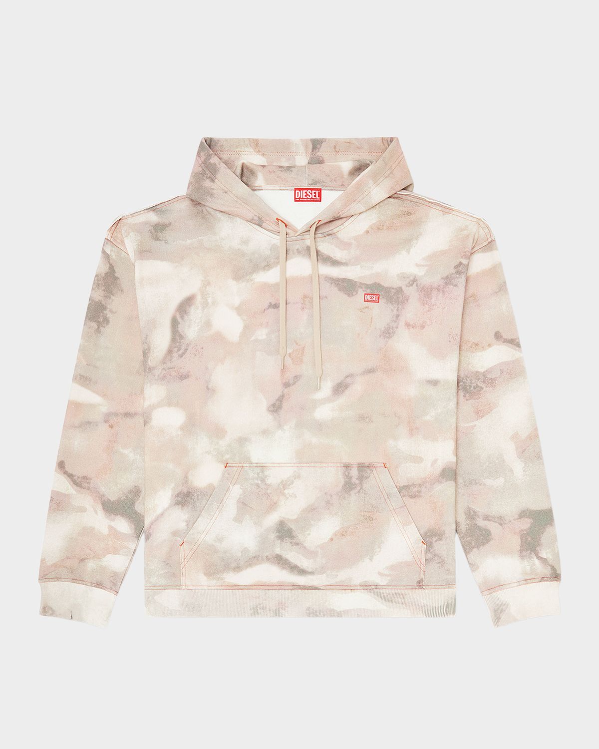 Diesel Camouflage Cotton Jersey Hoodie