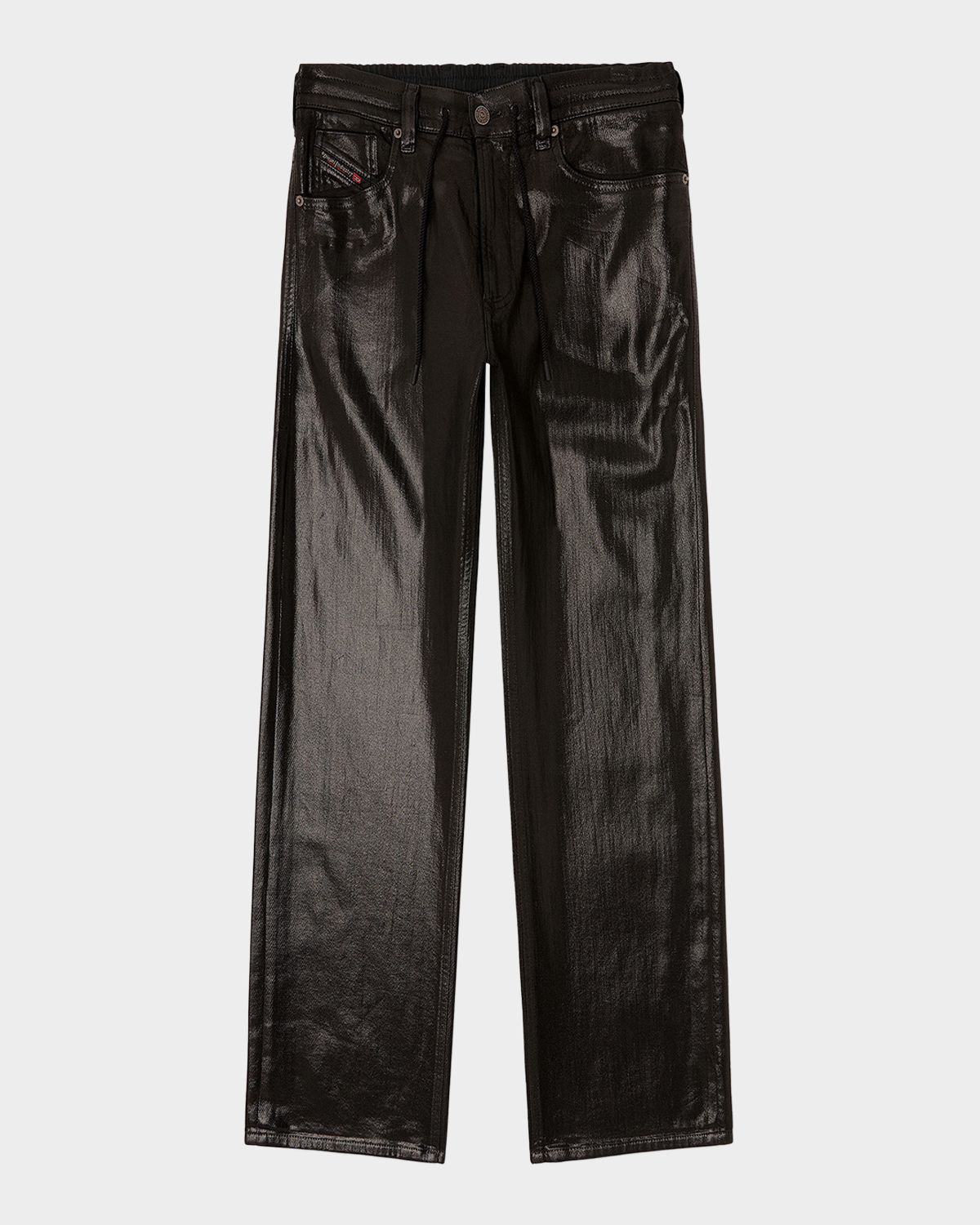 Diesel Men 's D-2080 d-reel Coated Straight-Leg Pants