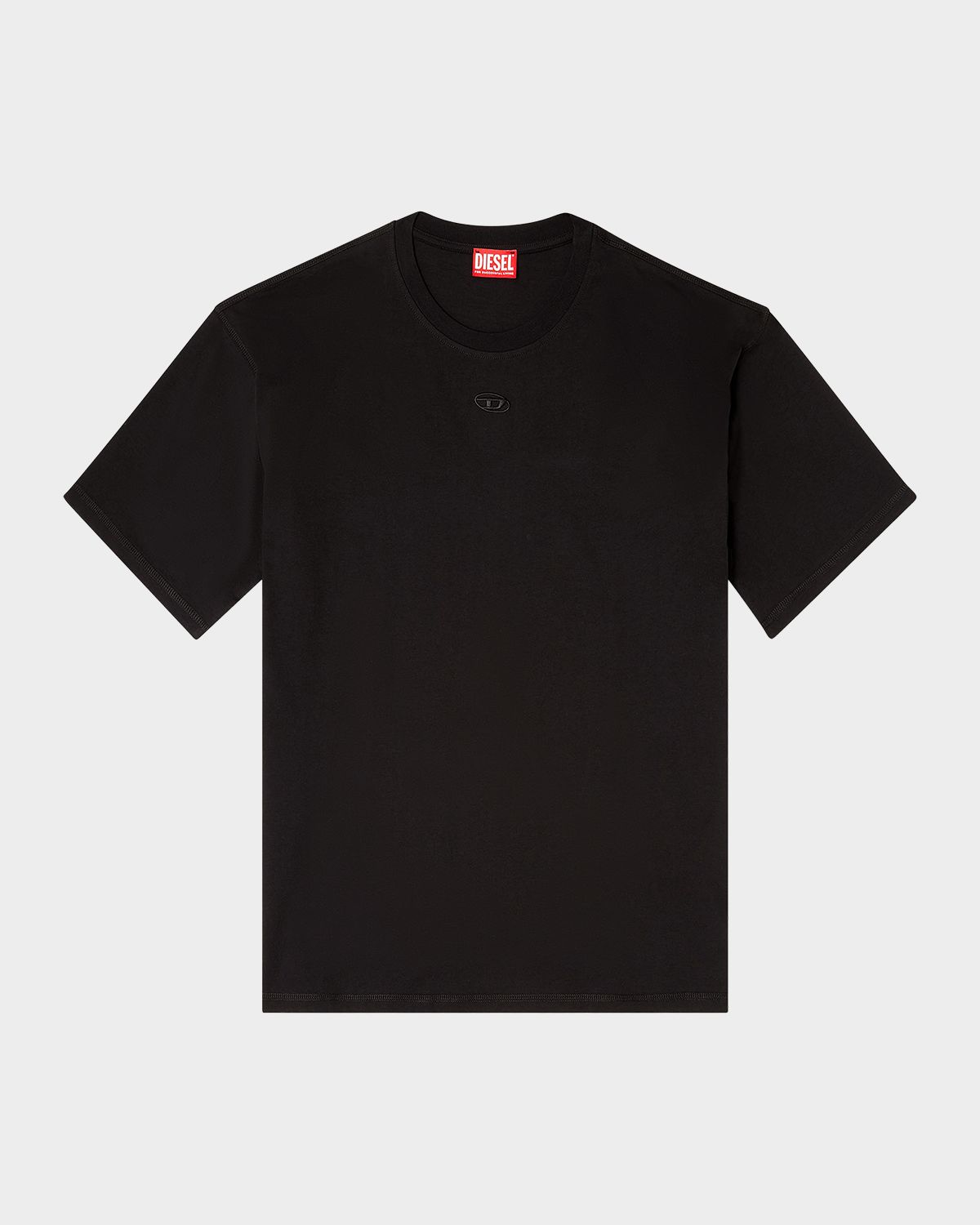 Diesel Men 's K-SS-t-lucien-ih Embroidered Oval D Crewneck T-Shirt