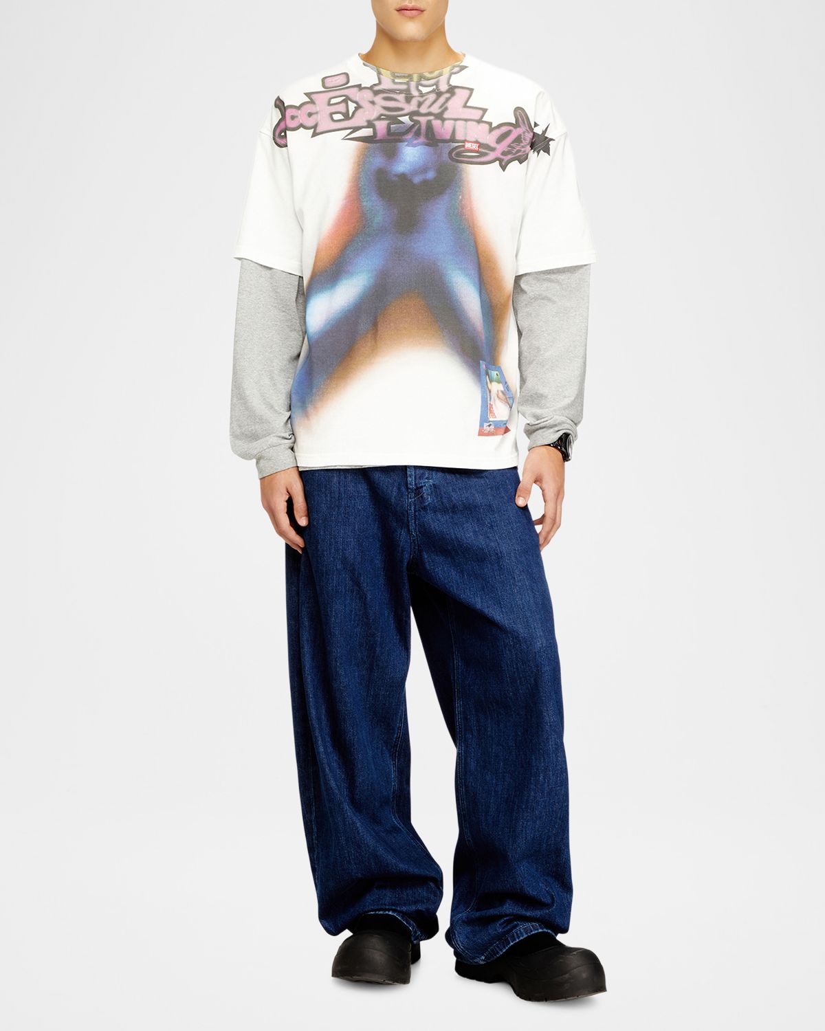 Diesel Men 's K-SS-t-boxt-v13 Organic Cotton T-Shirt