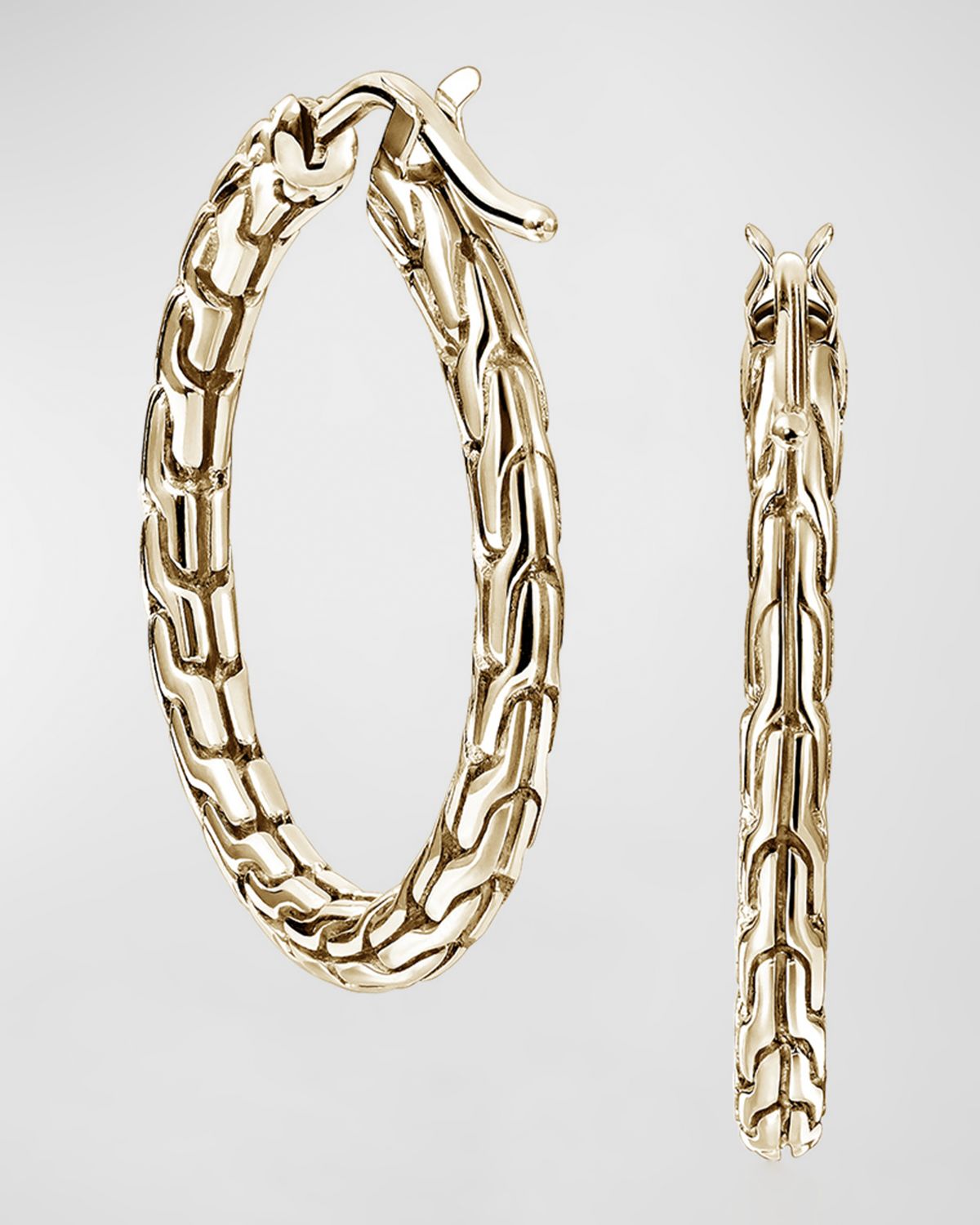 John Hardy JH Essential 14K Gold Hoop Earrings