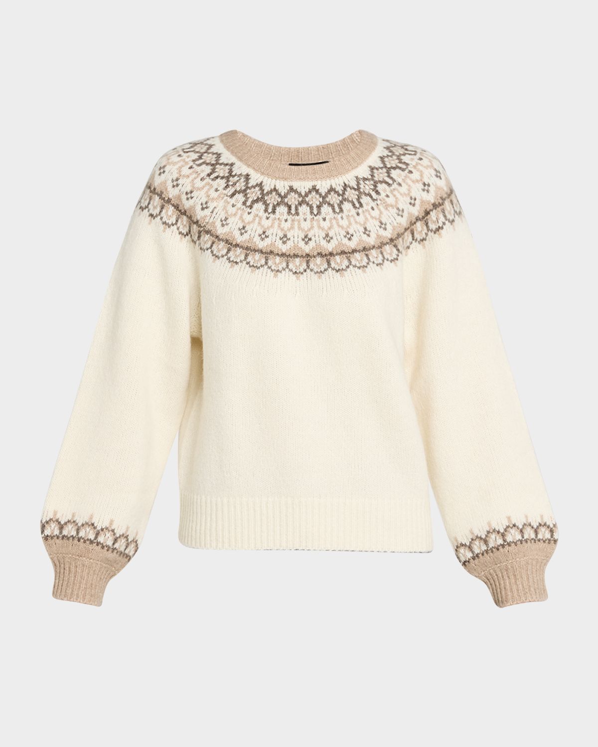 PAIGE Misha Crewneck Fair Isle Sweater