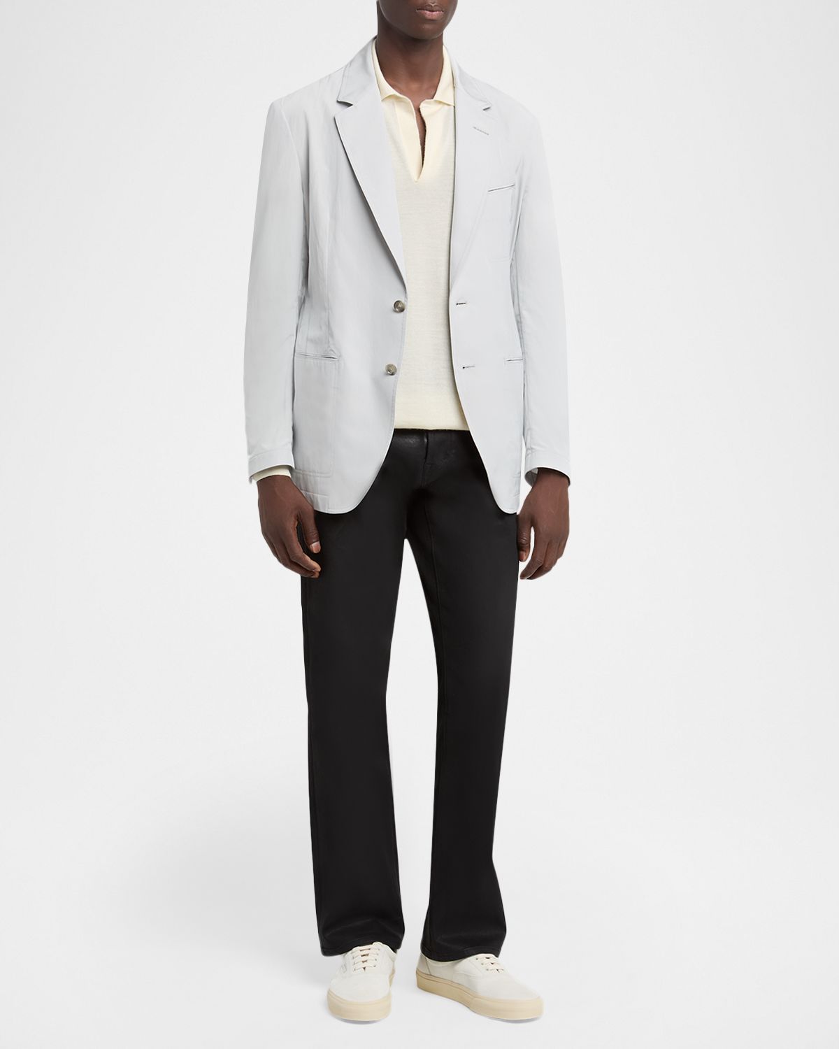 TOM FORD Men 's Fine Cashmere Polo Sweater