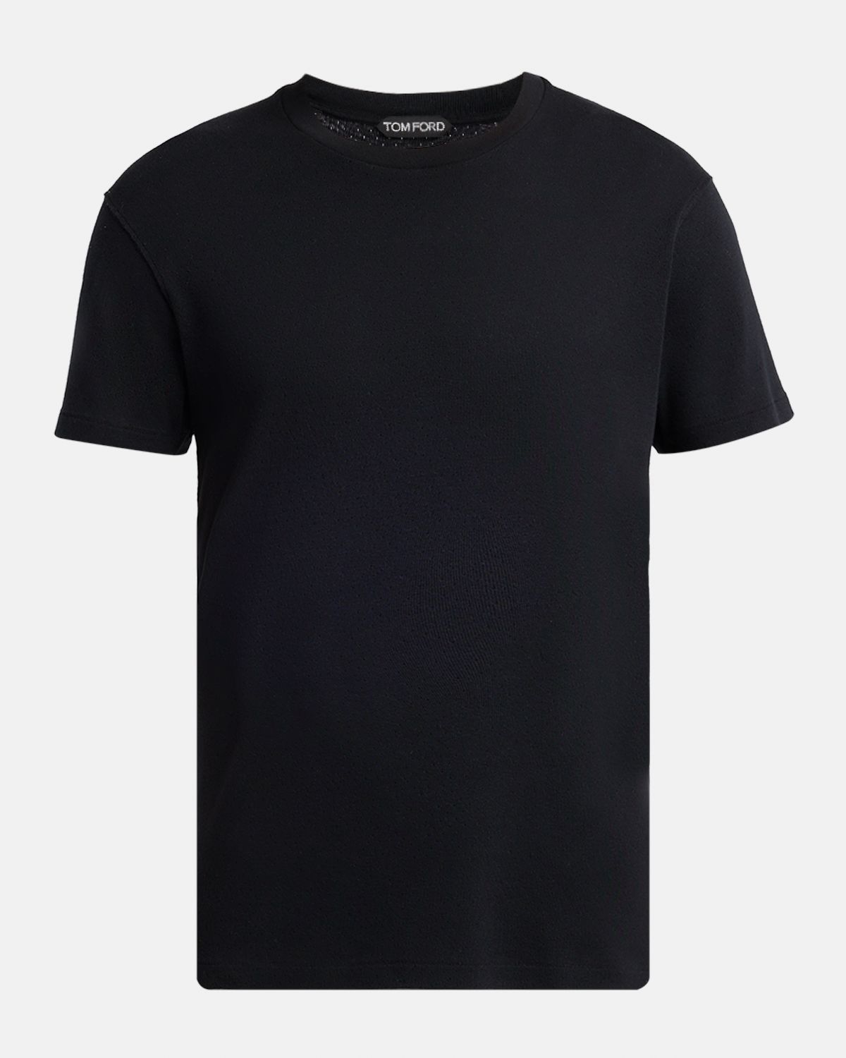 TOM FORD Men 's Perforated Ribbed T-Shirt | Thumbnail 6