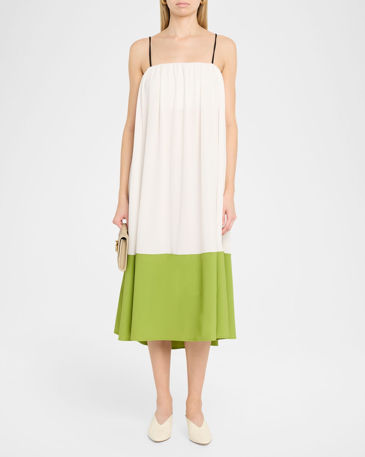 Proenza Schouler White Label Saria Crepe Jersey Midi Dress