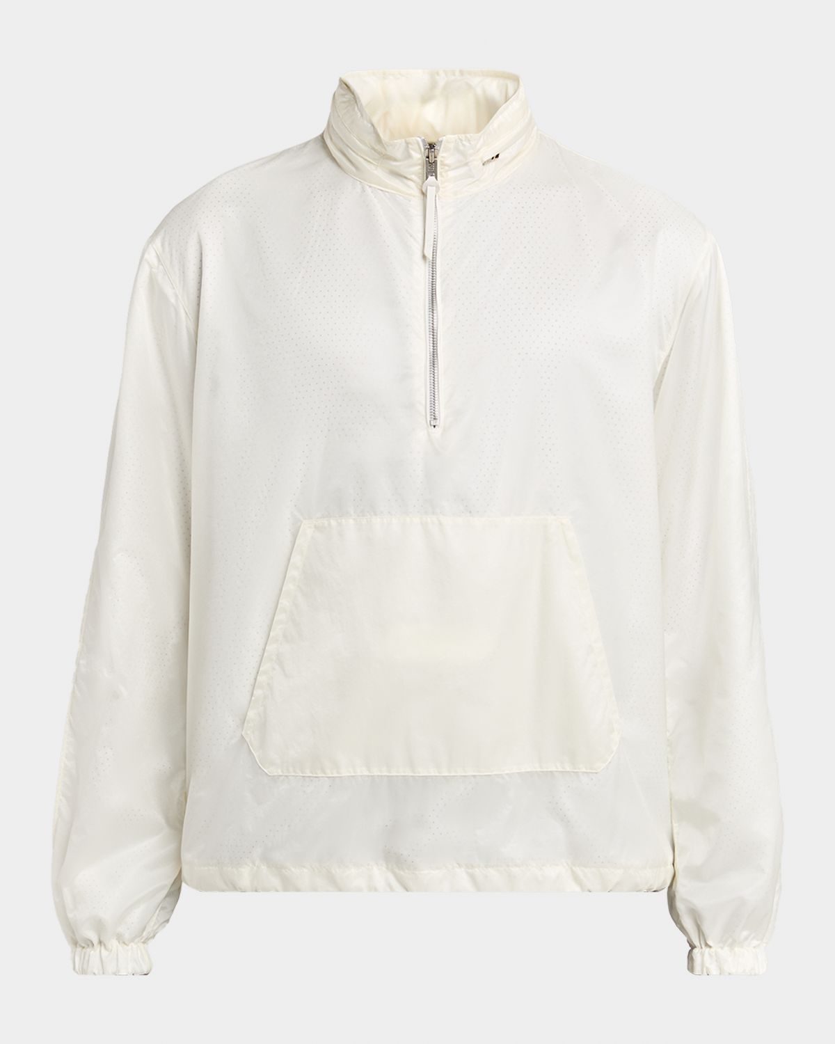 TOM FORD Men 's Sheer Nylon Half-Zip Hoodie