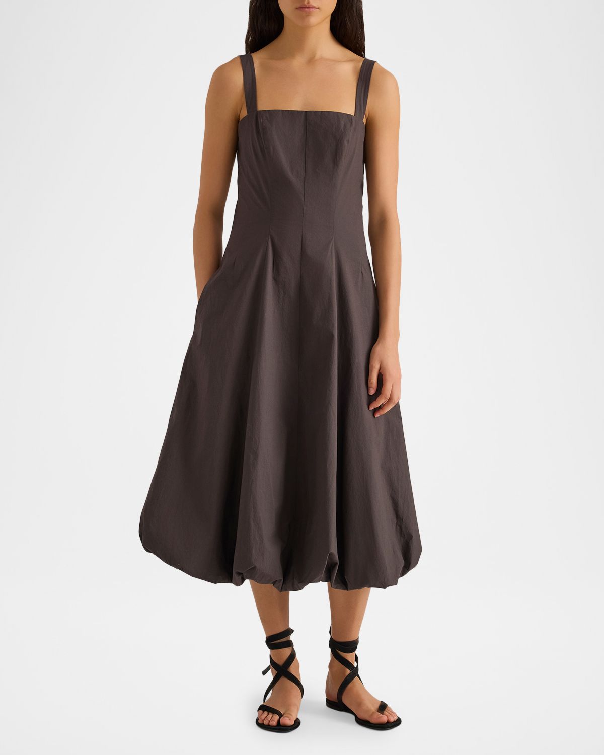 Proenza Schouler White Label Ella Cotton Bubble Midi Dress