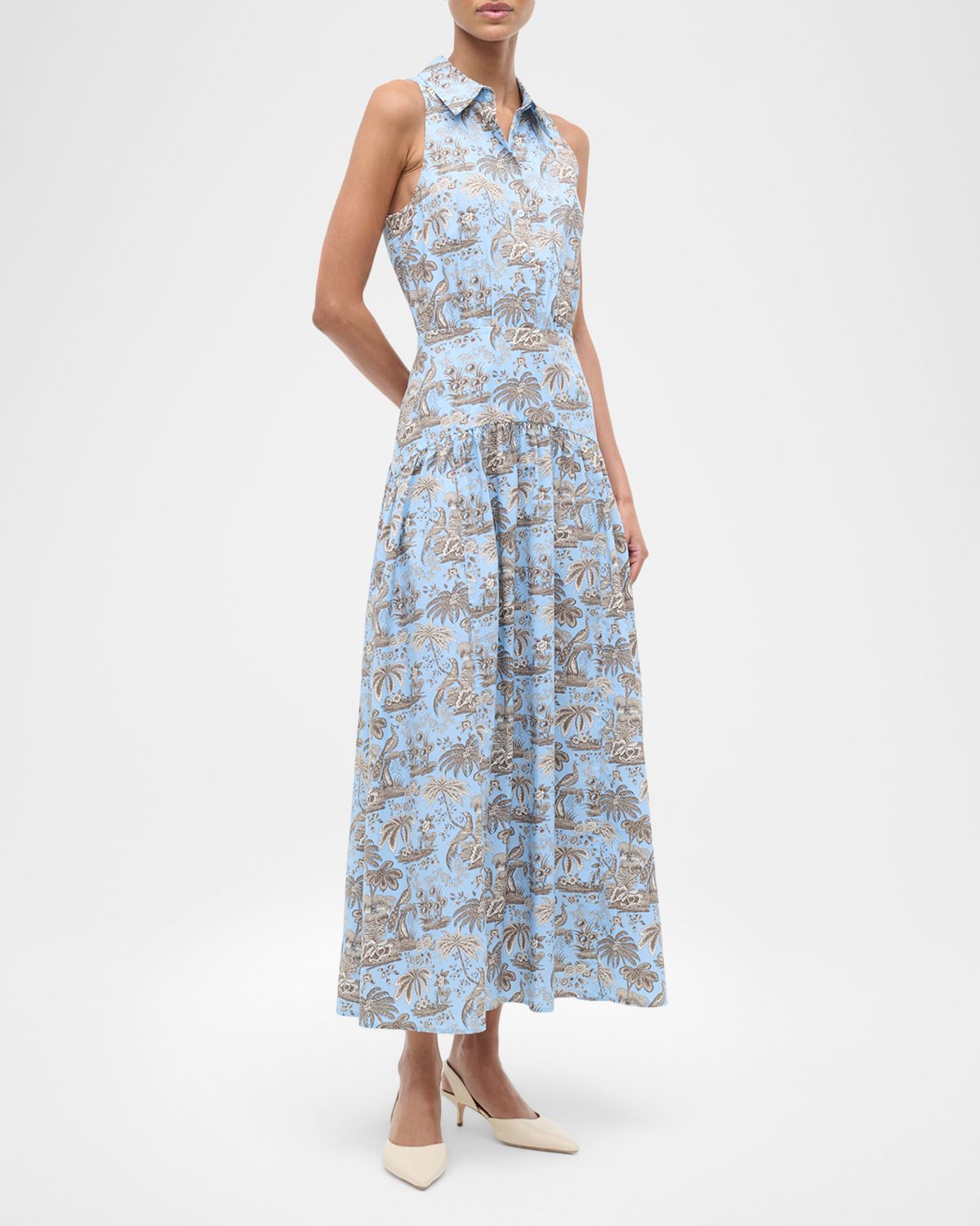 STAUD Romy Midi Dress