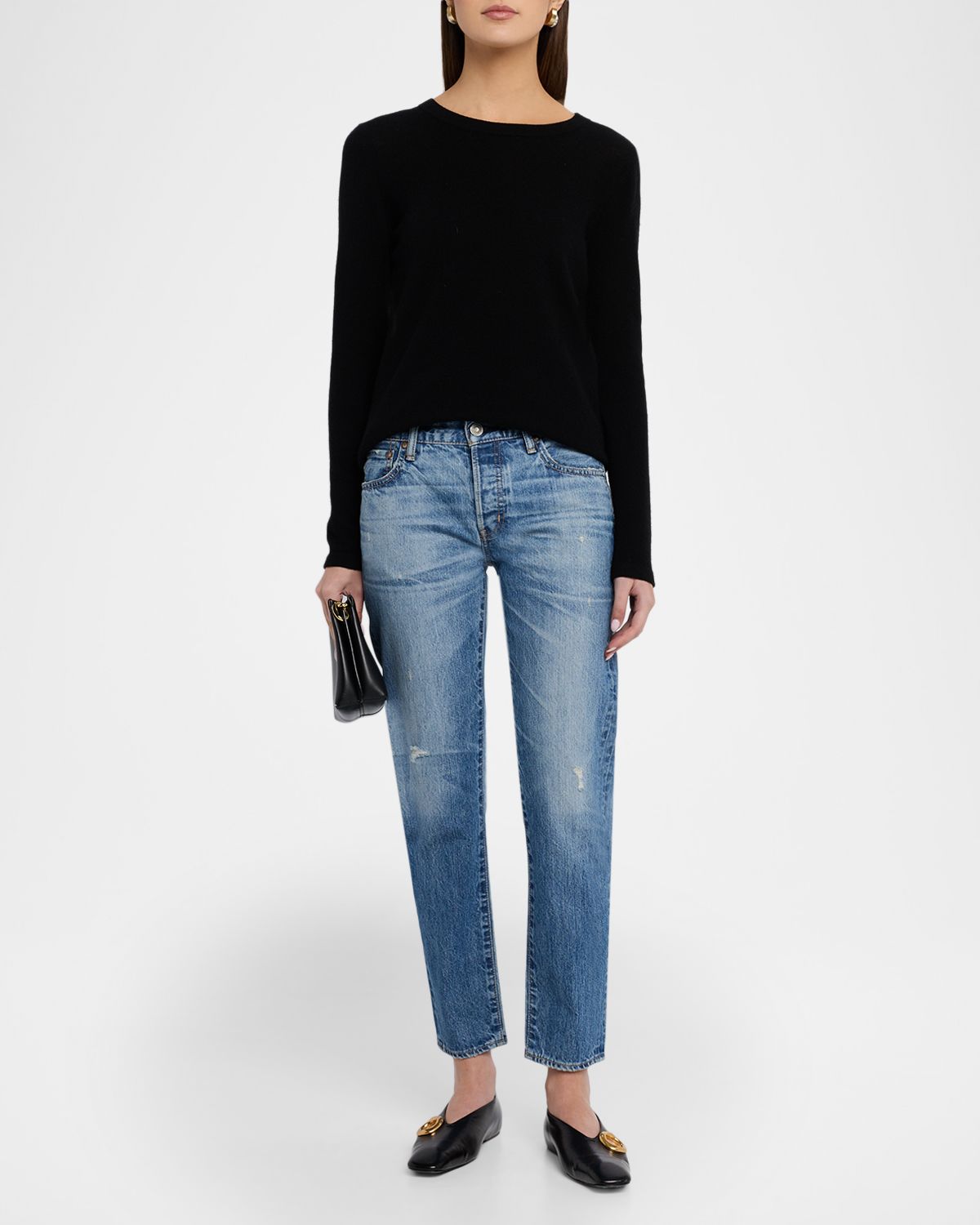 MOUSSY VINTAGE Wrentham Tapered Low-Rise Jeans