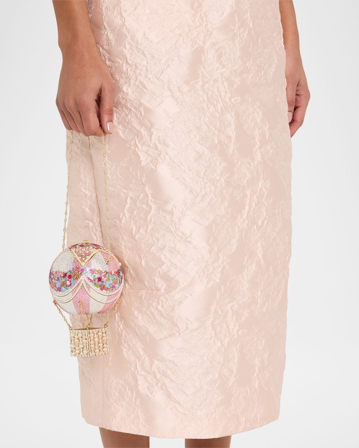 Judith Leiber Couture Crystal Hot Air Balloon Clutch Bag