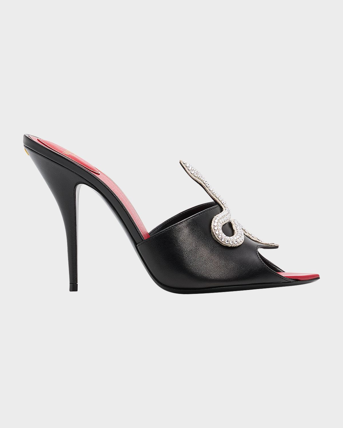 Valentino Garavani 105mm Strass Snake Leather Mule Pumps | Thumbnail 7 Valentino Garavani 105mm Strass Snake Leather Mule Pumps | Thumbnail 7