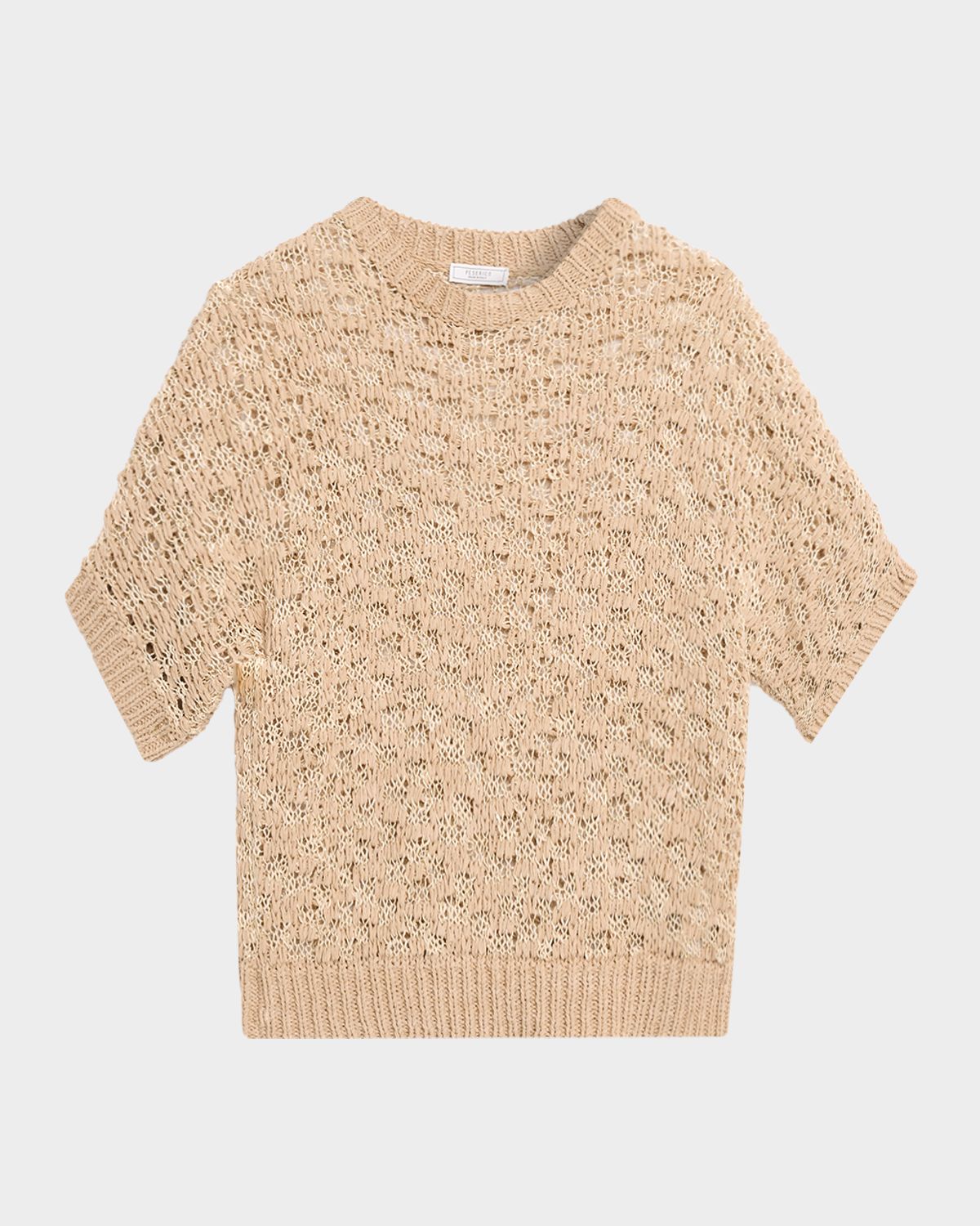 Peserico Lurex, Cotton and Linen-Blend Sweater