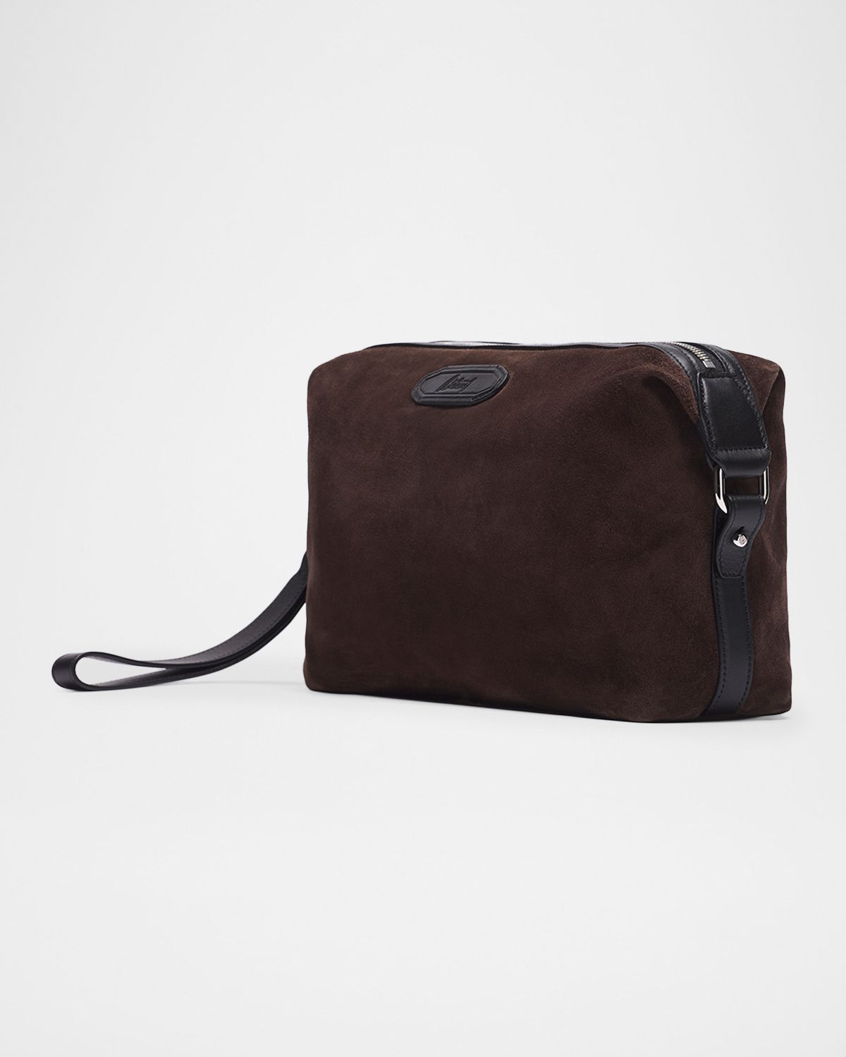 Brioni Men 's The Pouch Suede Wristlet Bag