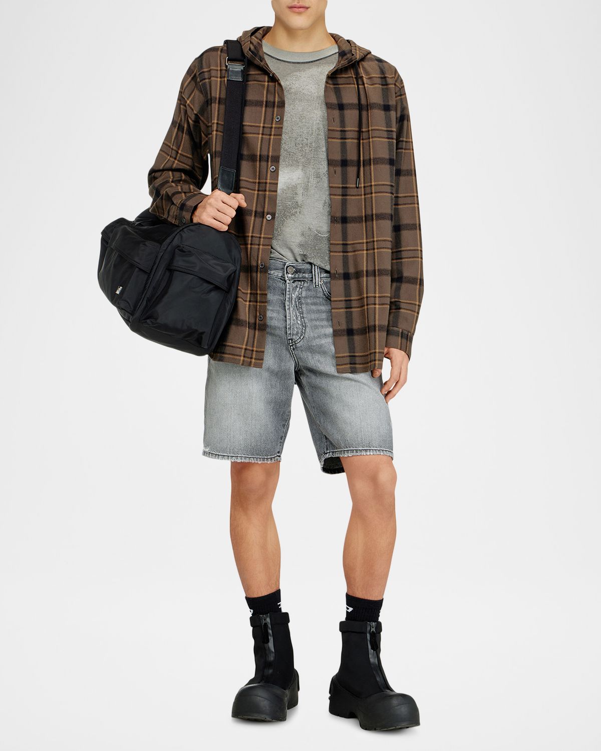 Diesel Men 's Regular Distressed Denim Shorts