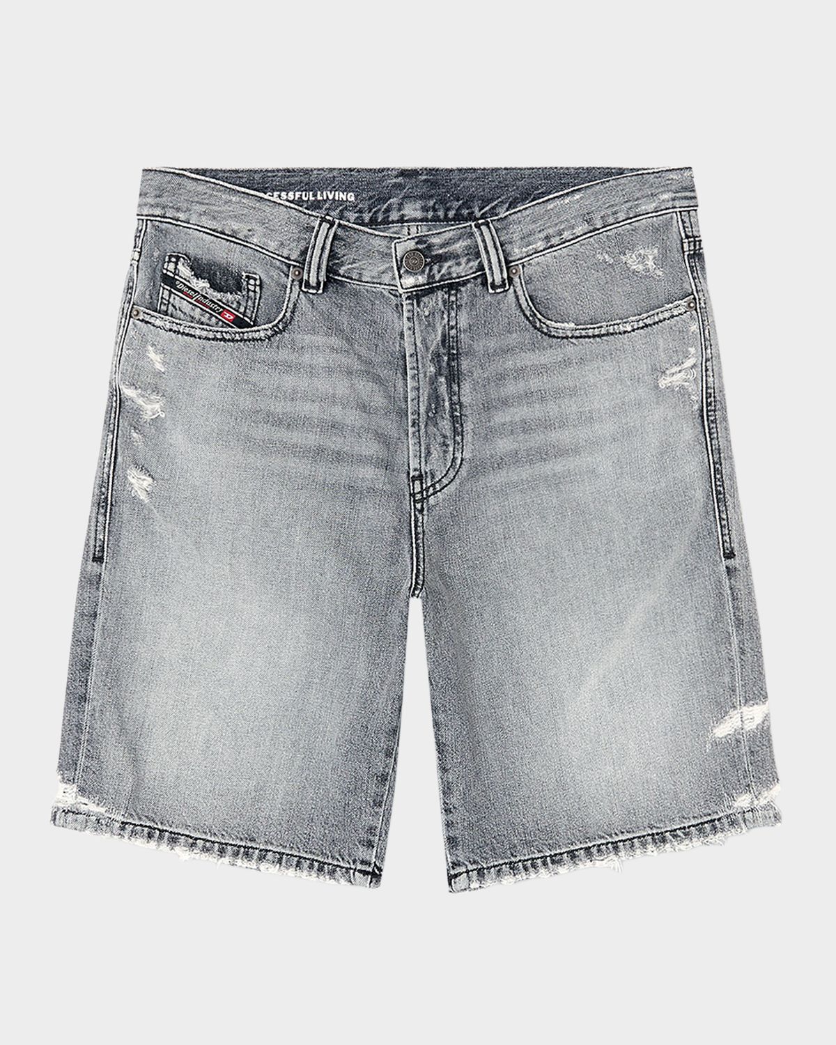 Diesel Men 's Regular Distressed Denim Shorts