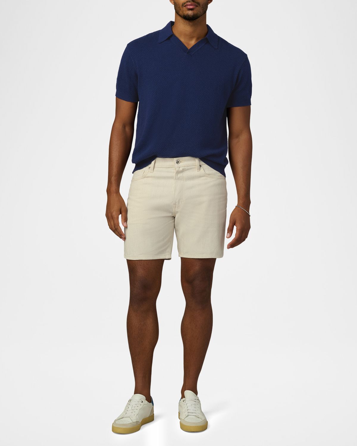 Joe 's Jeans Men 's Cotton Knit Short-Sleeve Polo Sweater | Thumbnail 7 Joe 's Jeans Men 's Cotton Knit Short-Sleeve Polo Sweater | Thumbnail 7