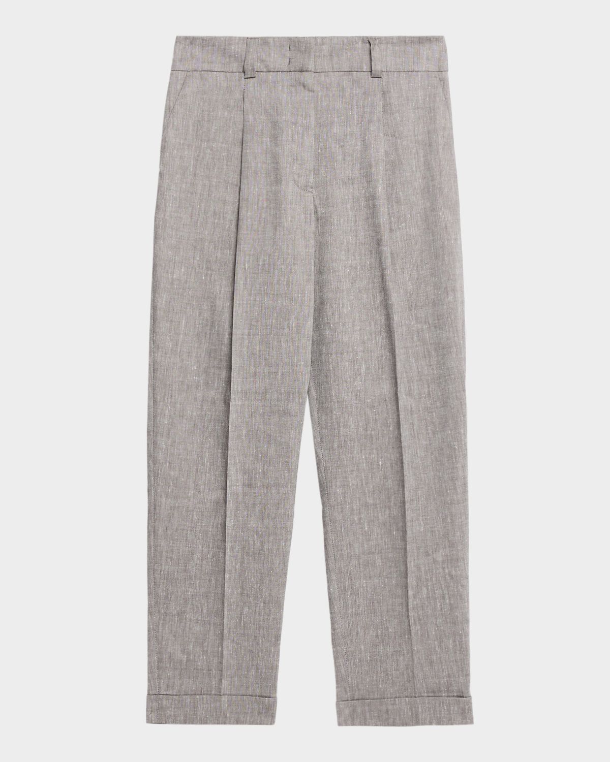 Peserico Linen and Wool Flannel Trousers