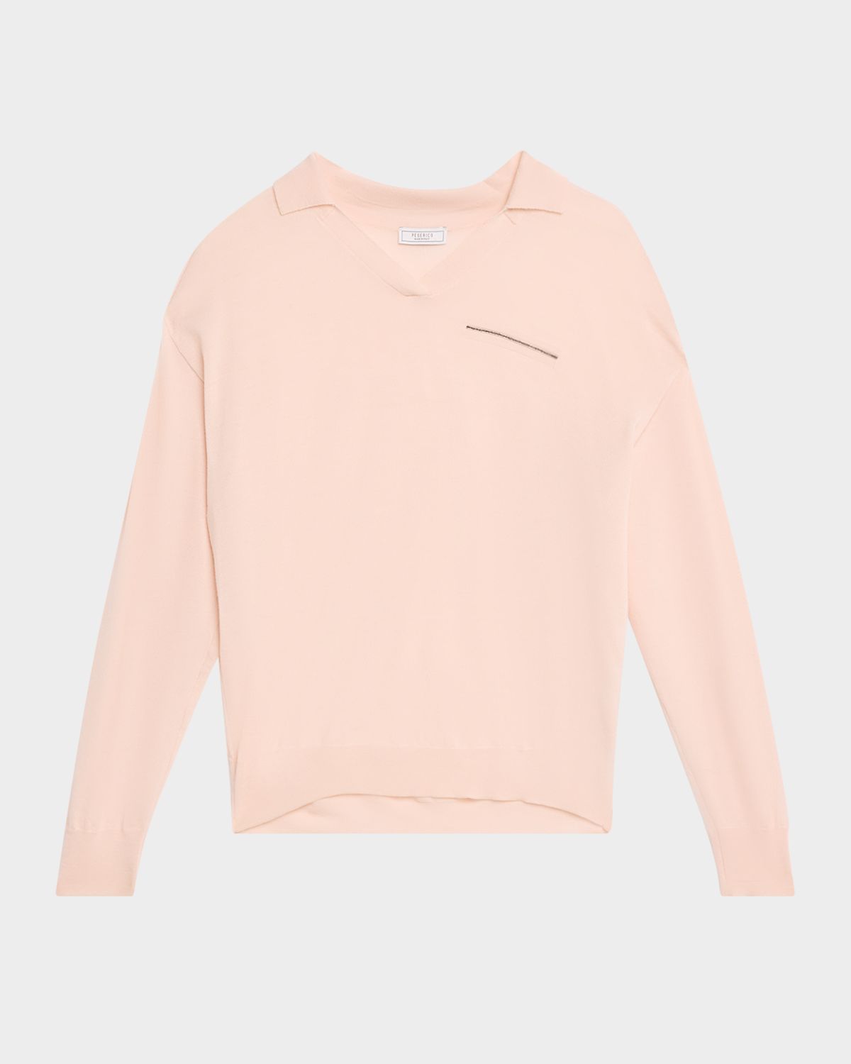 Peserico Tricot Wool Polo Sweater