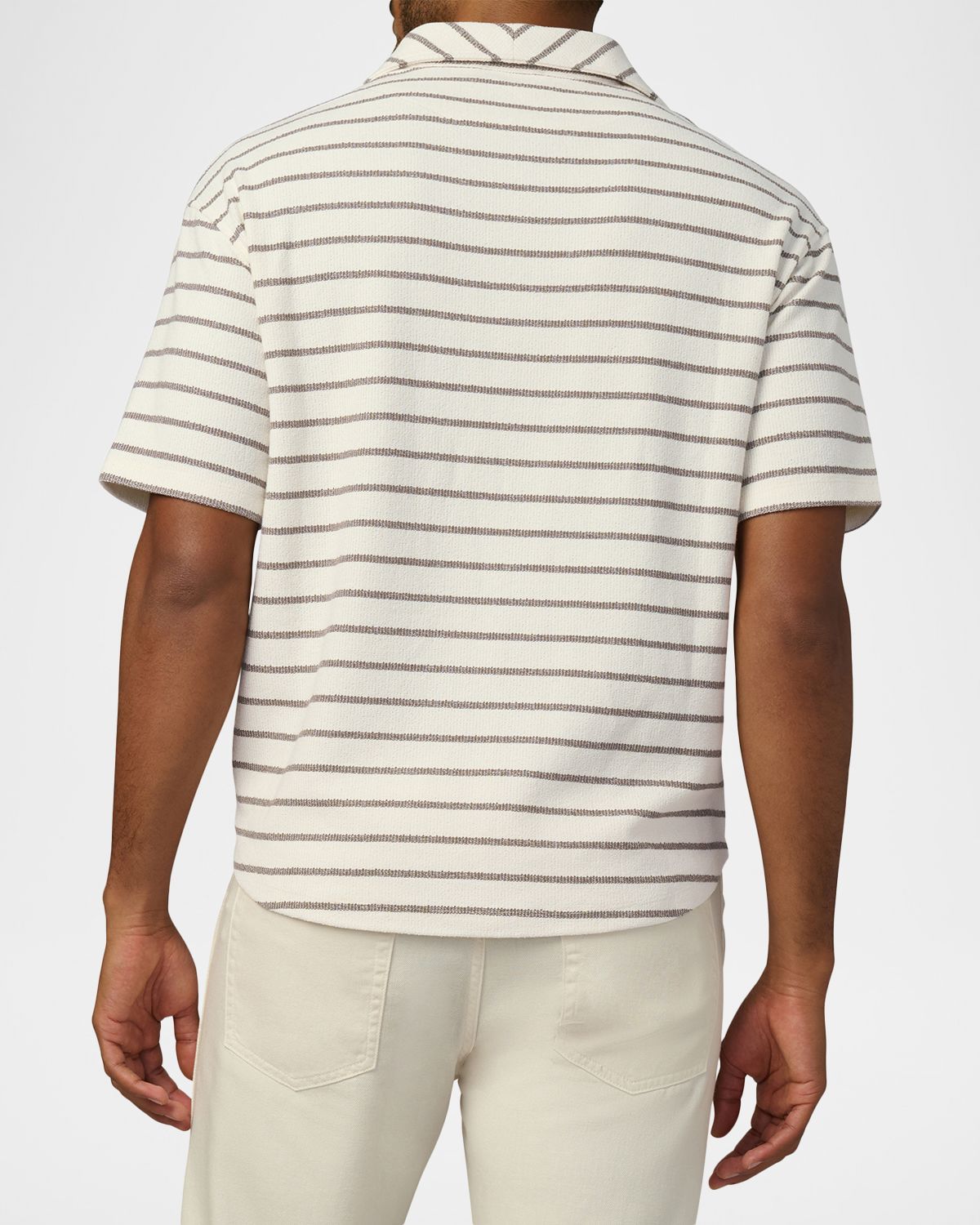 Joe 's Jeans Men 's Mariner Stripe Johnny Collar Polo Shirt