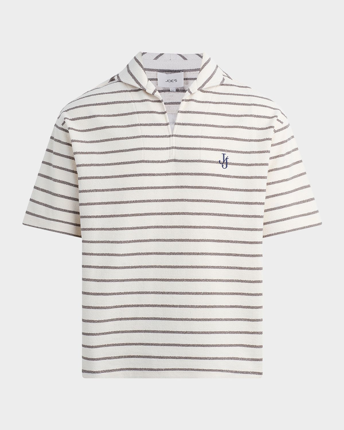 Joe 's Jeans Men 's Mariner Stripe Johnny Collar Polo Shirt