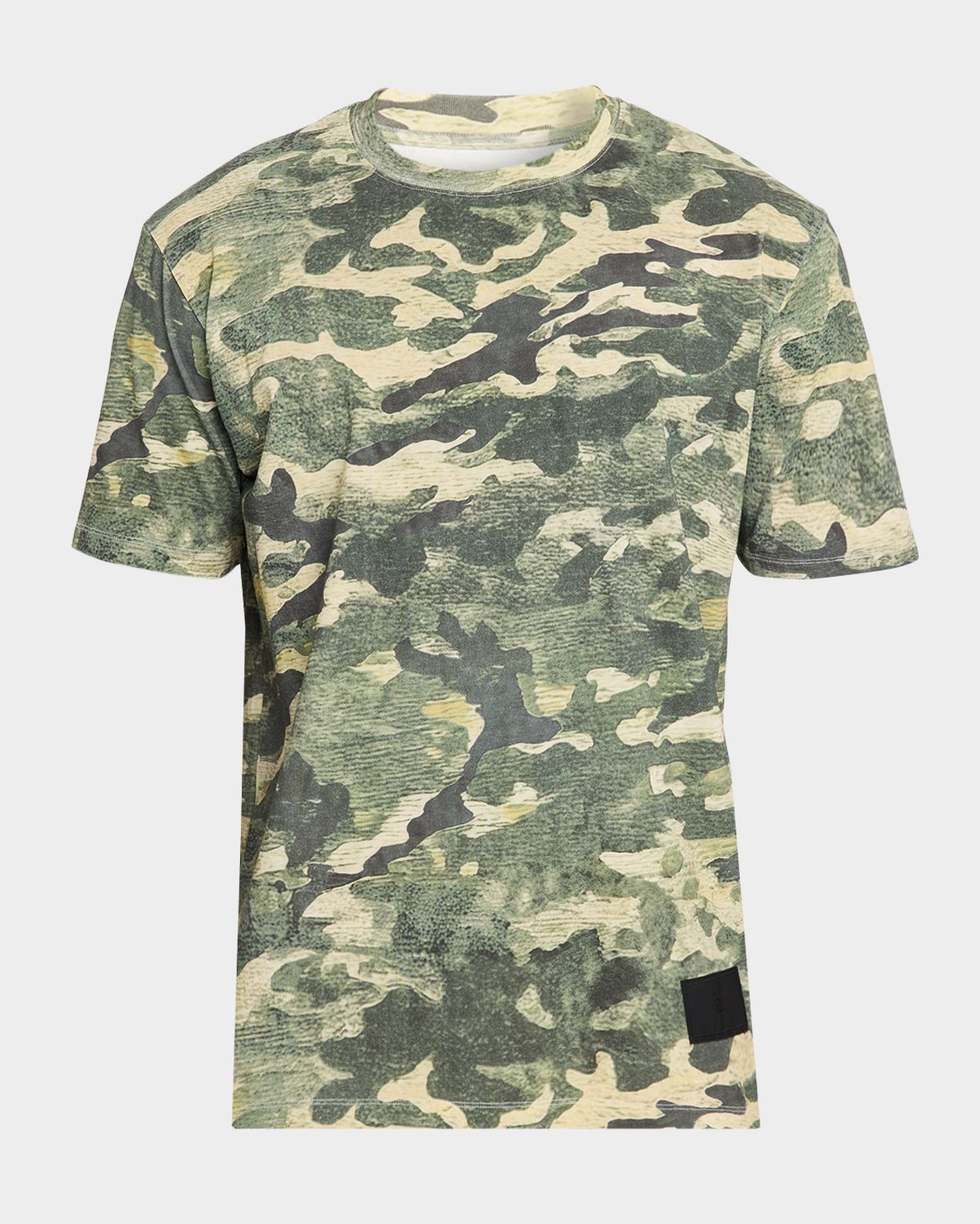 EZR Men 's Cotton Camouflage Crewneck T-hirt