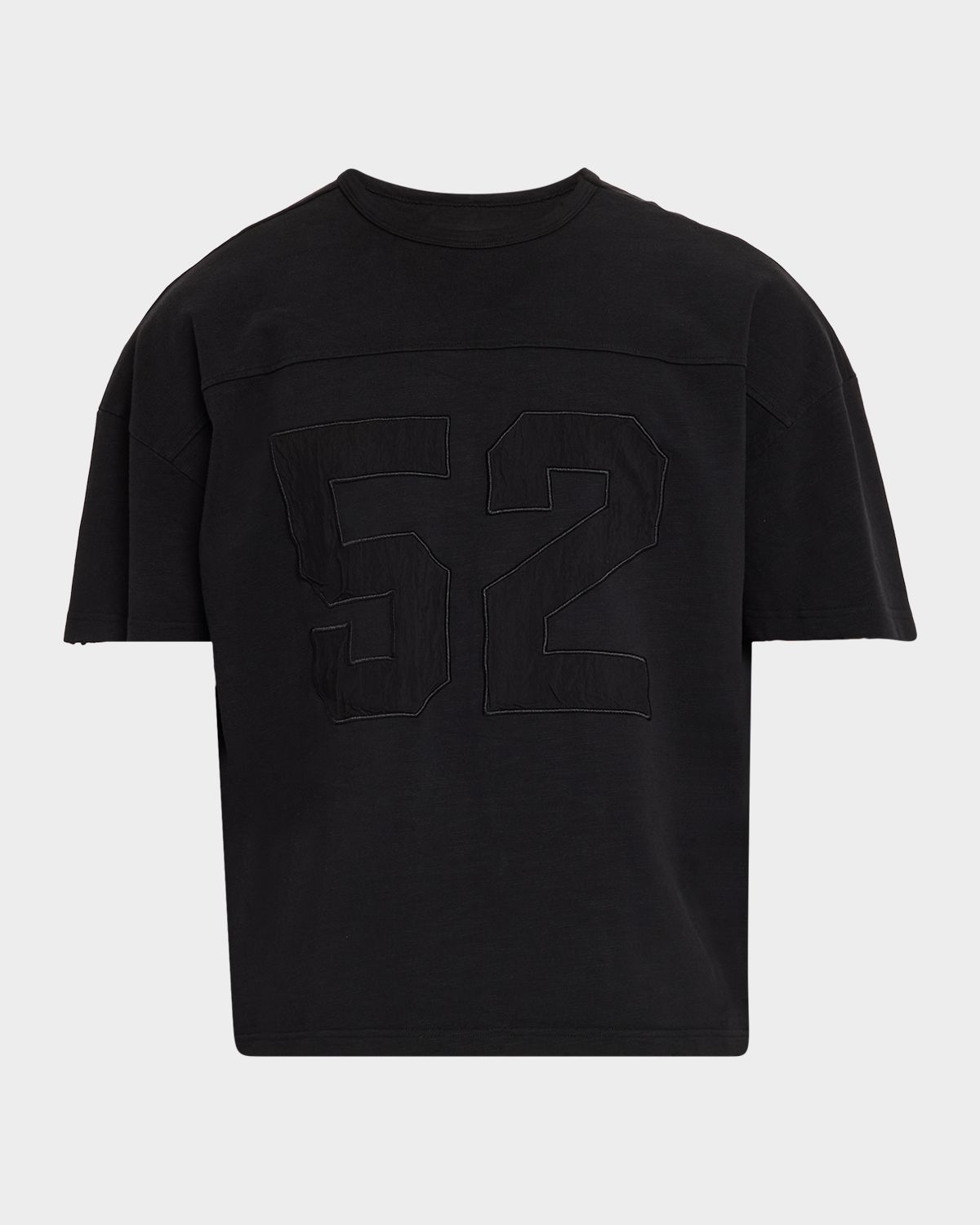 EZR Men 's 52 Applique Cotton Boxy T-Shirt