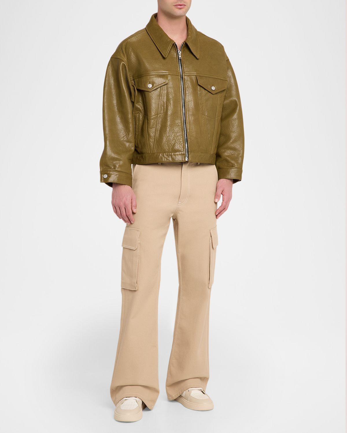 EZR en 's Leather Trucker Jacket