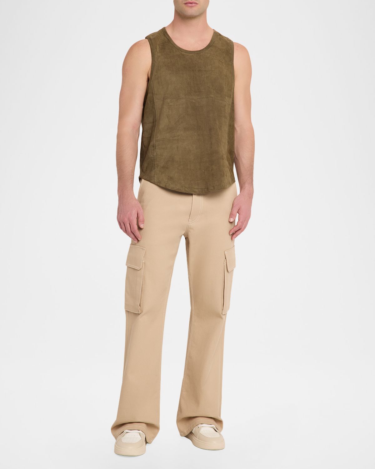 EZR en 's icro-Rib Suede Tank Top