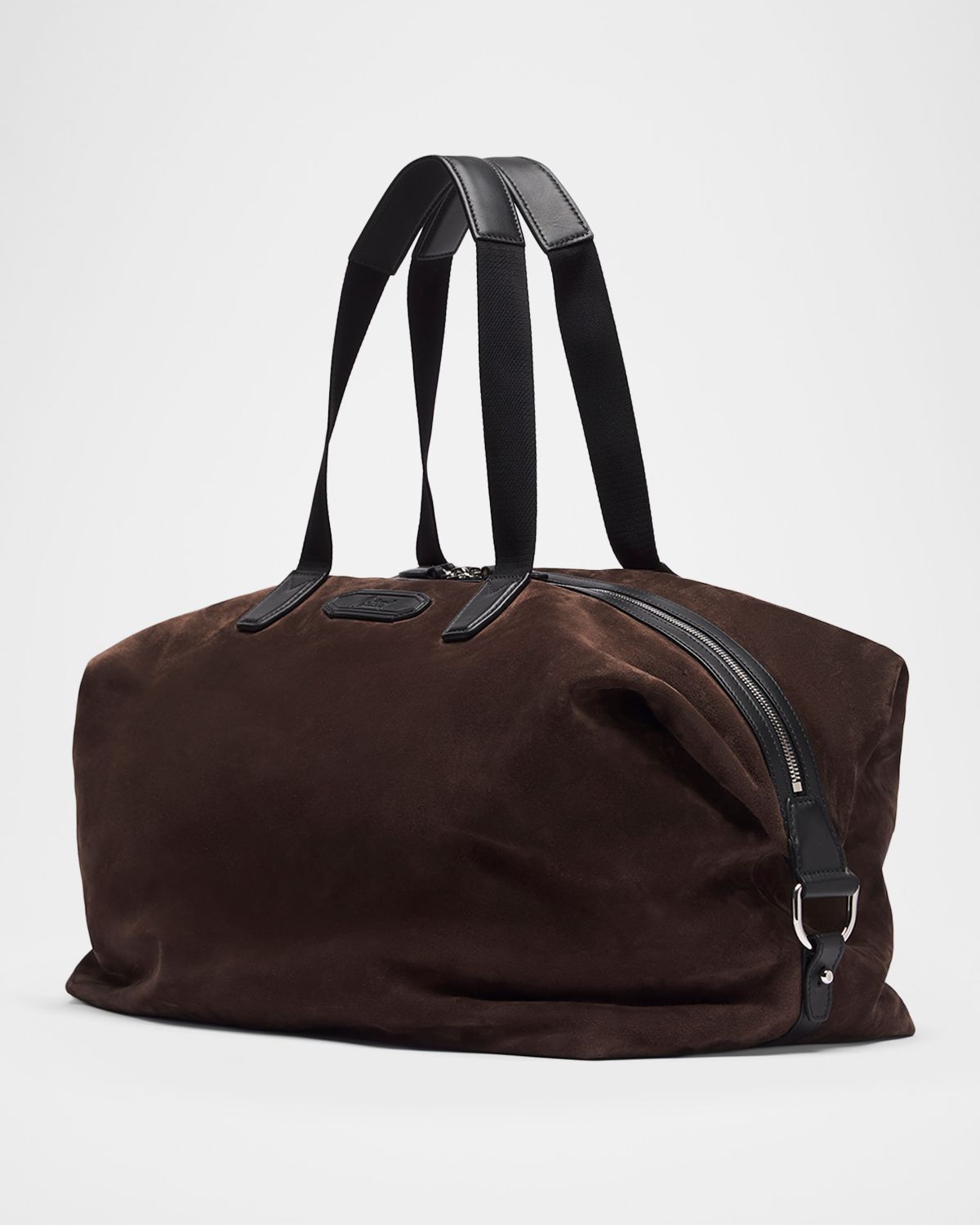 Brioni Men 's Calfskin Suede Duffle Bag