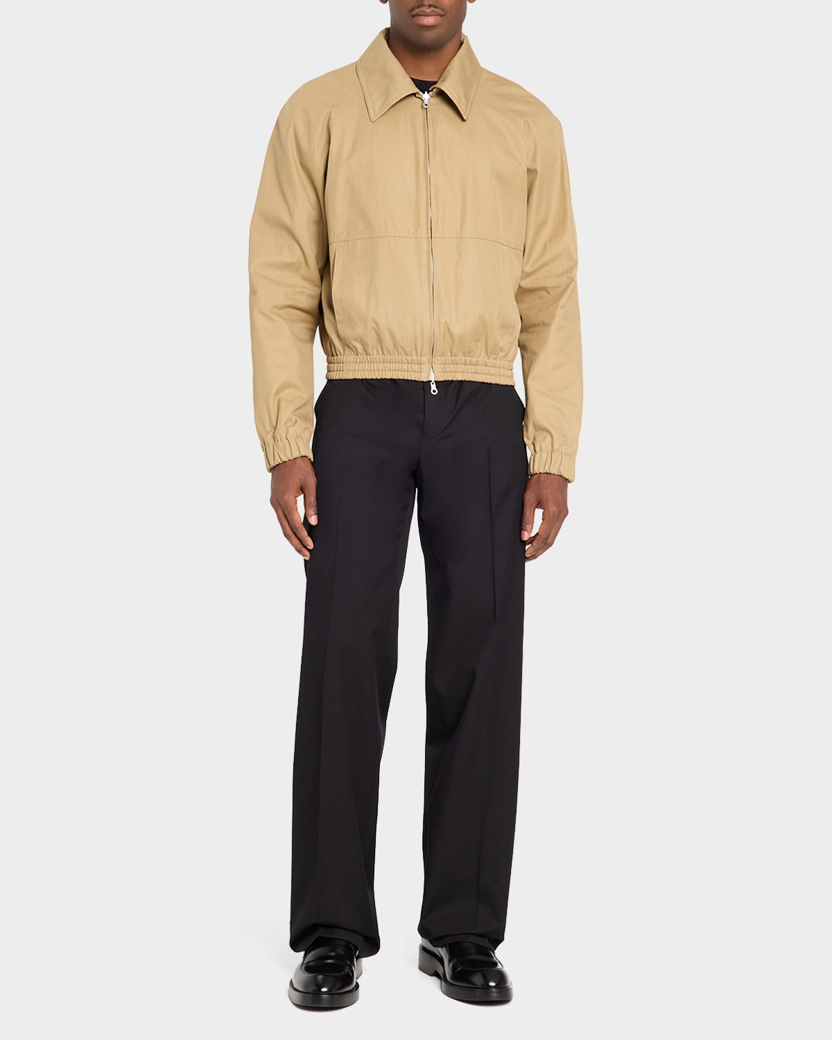 Dries Van Noten Men 's Panvel Straight-Leg Cotton-Wool Pants | Thumbnail 2 Dries Van Noten Men 's Panvel Straight-Leg Cotton-Wool Pants | Thumbnail 2