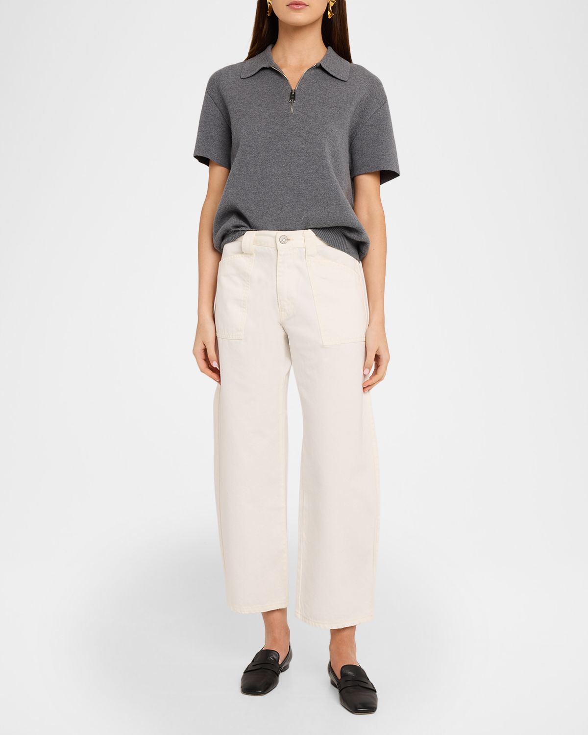 MOUSSY VINTAGE Malba Cropped Barrel Jeans