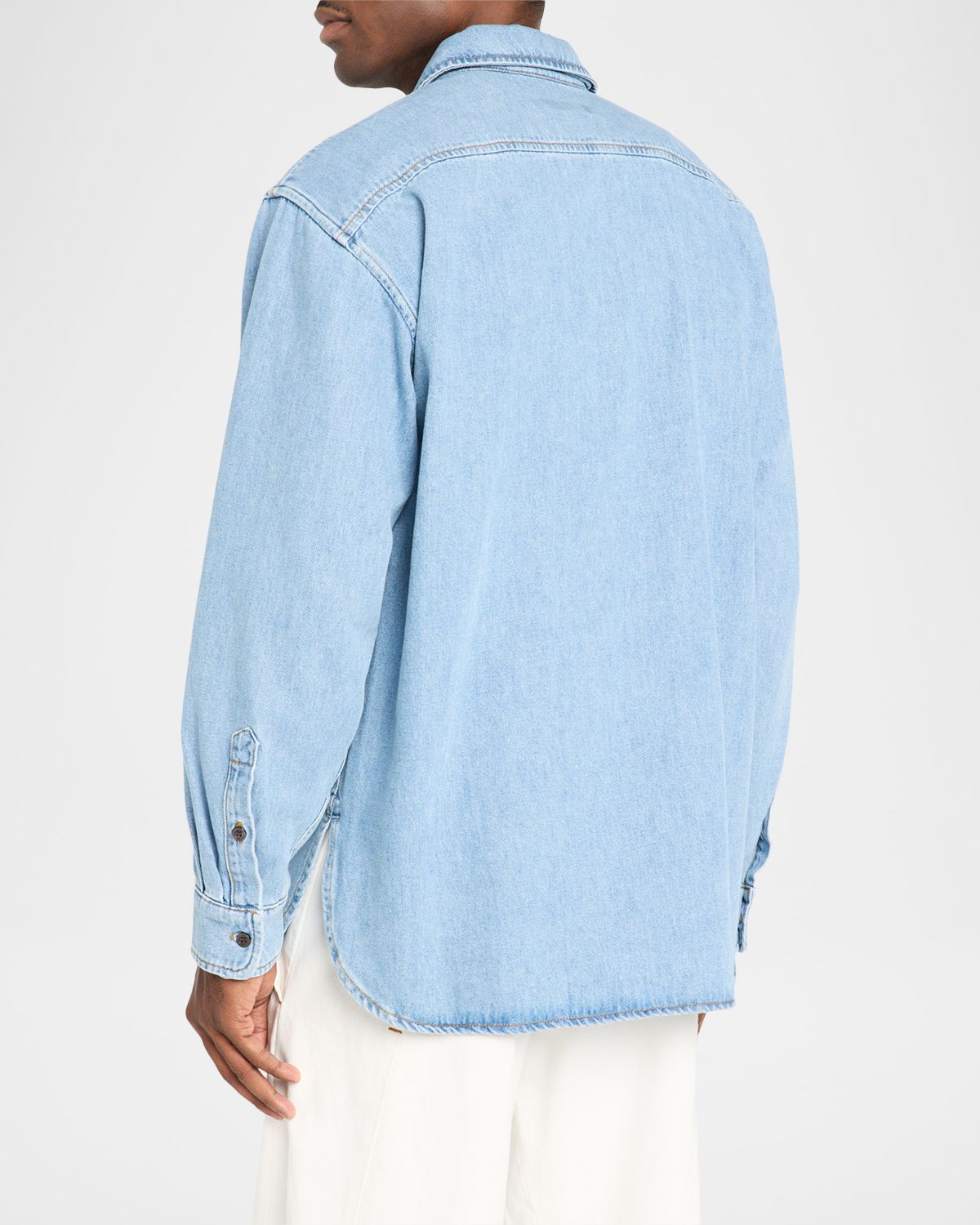 Dries Van Noten en 's Denim Zip Shirt | Thumbnail 3 Dries Van Noten en 's Denim Zip Shirt | Thumbnail 3