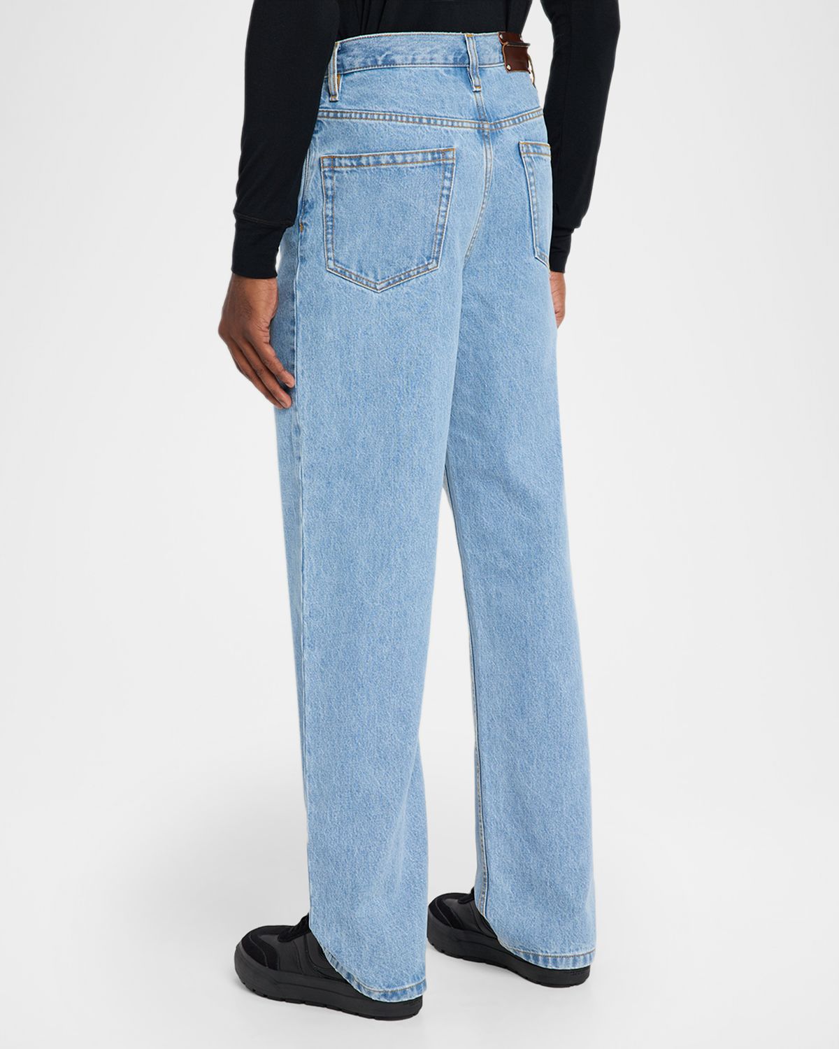 Dries Van Noten Men 's Straight-Leg Denim Jeans | Thumbnail 3 Dries Van Noten Men 's Straight-Leg Denim Jeans | Thumbnail 3