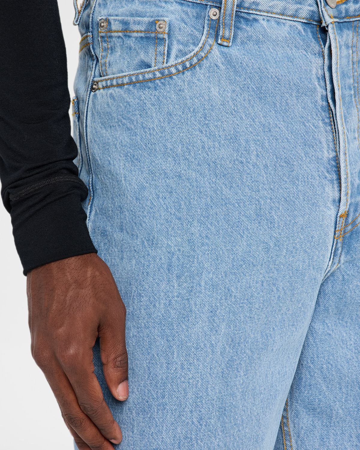 Dries Van Noten Men 's Straight-Leg Denim Jeans | Thumbnail 5 Dries Van Noten Men 's Straight-Leg Denim Jeans | Thumbnail 5