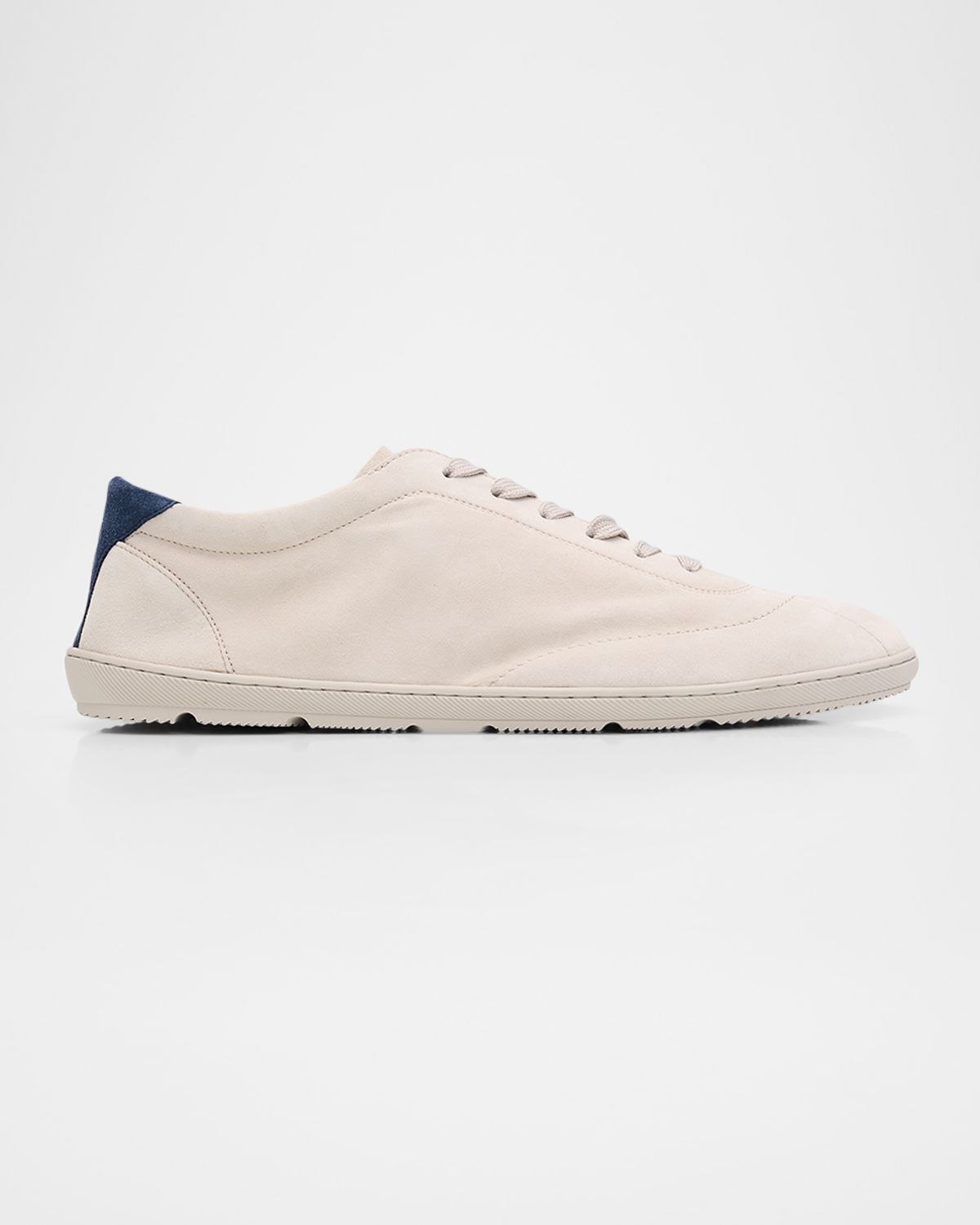 Brunello Cucinelli Men 's Suede T-Toe Low-Top Sneakers | Thumbnail 7