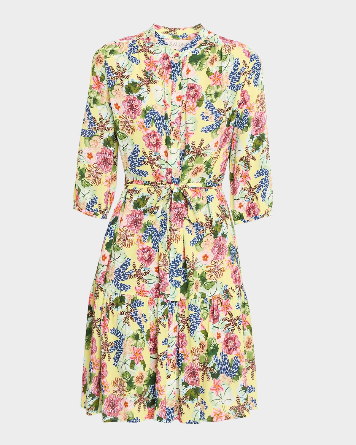 Saloni Tyra Printed A-Line Shirtdress