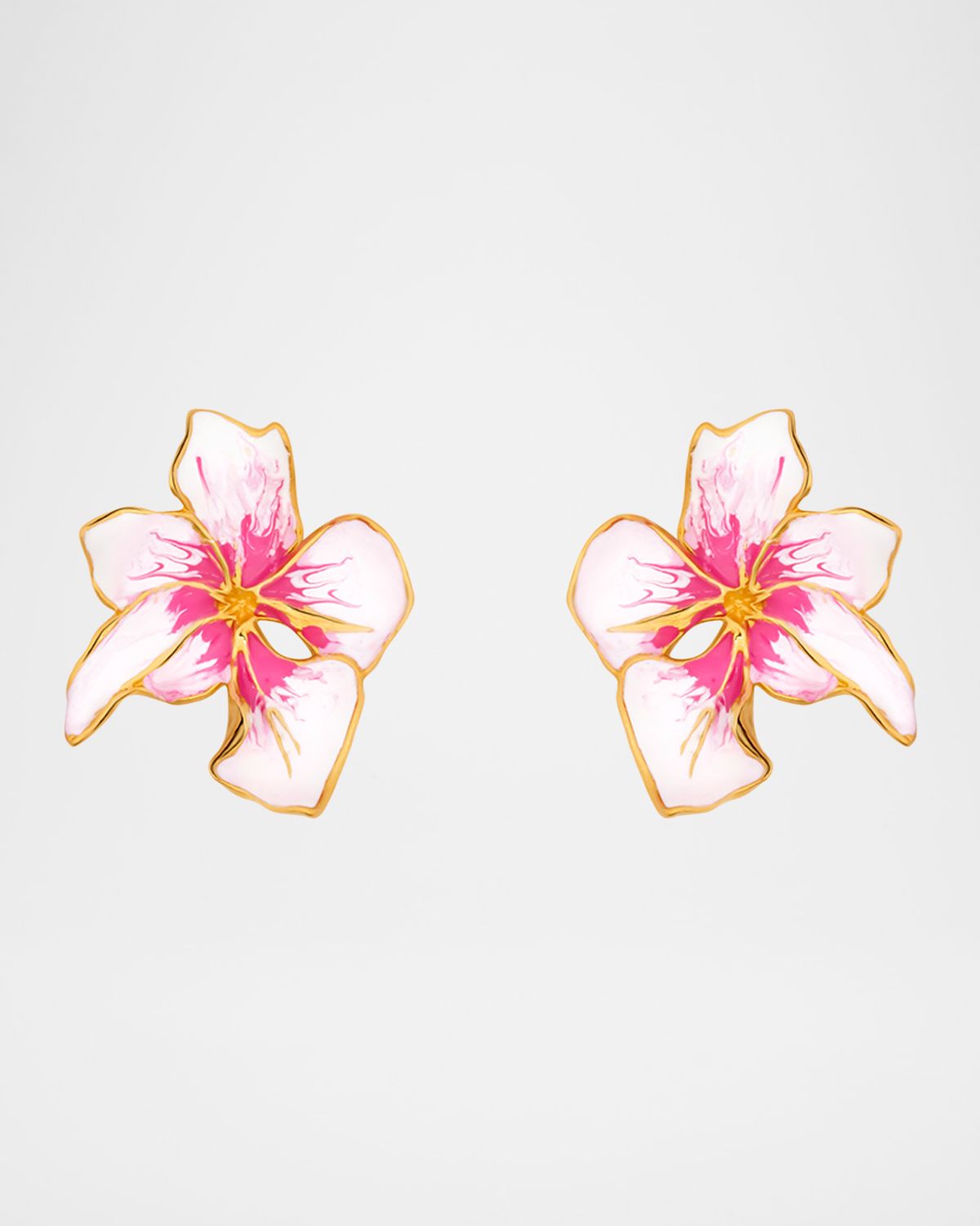 Oscar de la Renta Cyclamen Small Stud Earrings, Pink