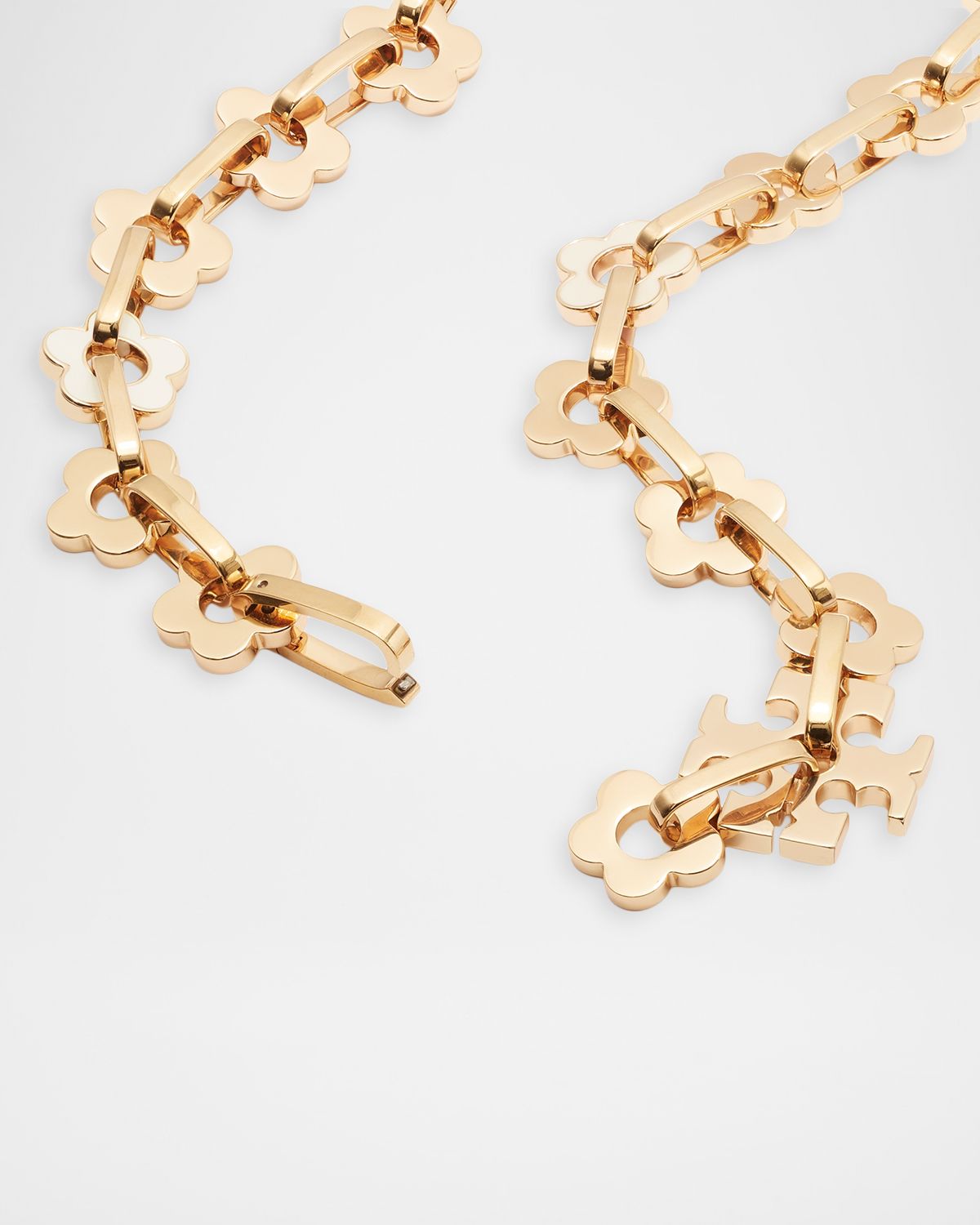 Tory Burch Forget Me Not Interlocking Necklace