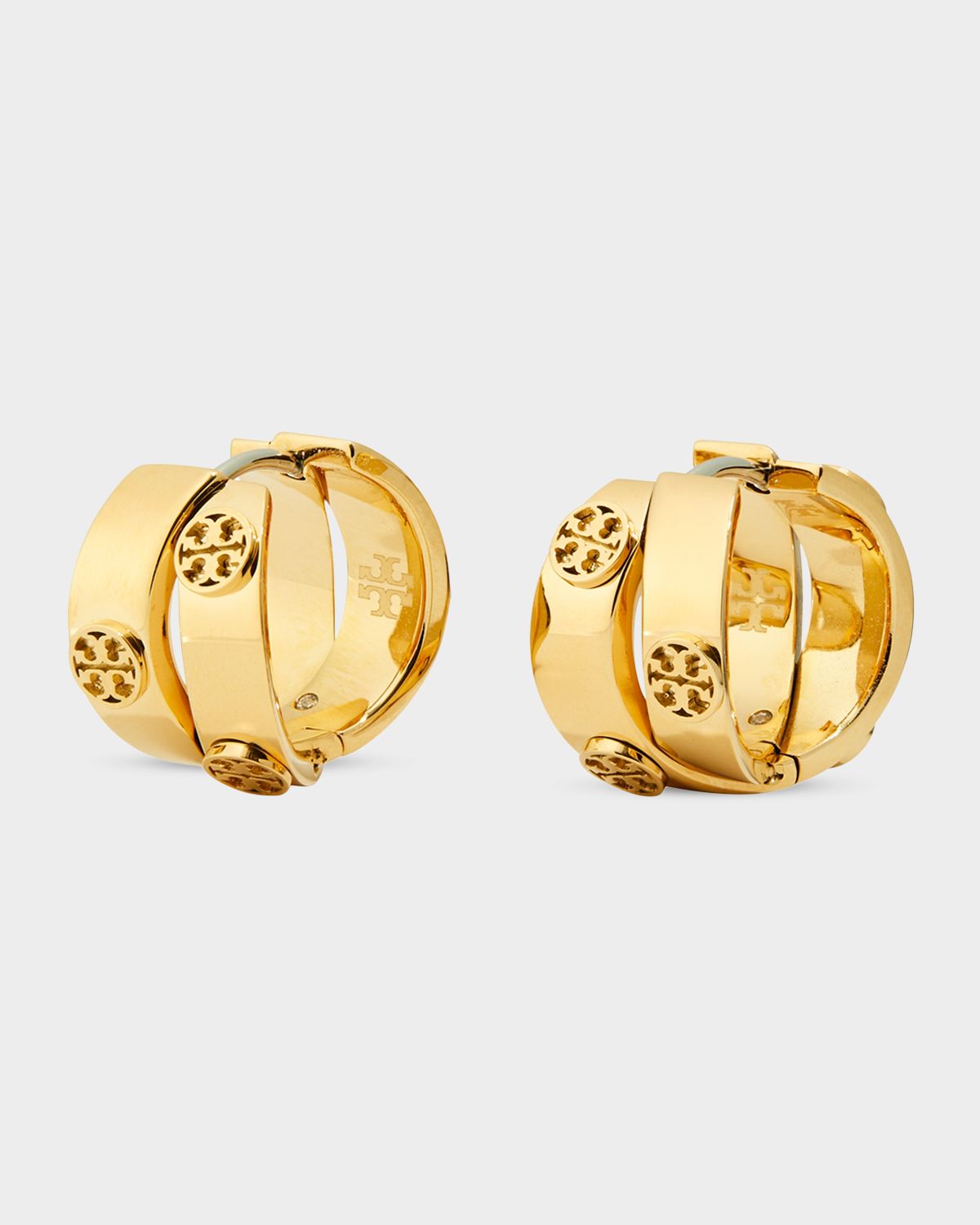 Tory Burch Icon Double Hoop Earrings